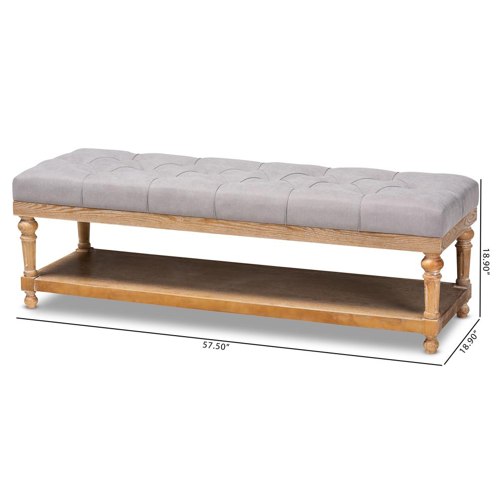 Baxton Studio 164-10655-LW bench - View #6