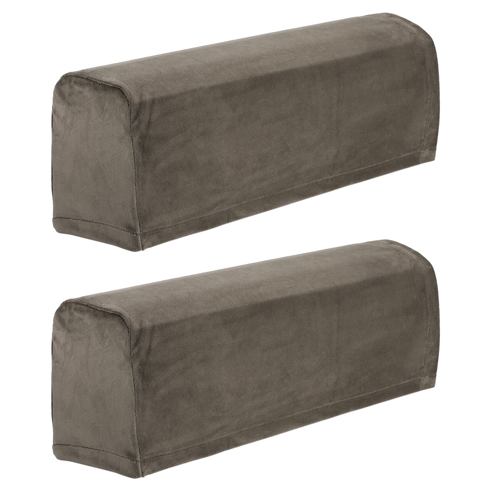 Unique Bargains 2pcs Sofa Armrest Covers Stretch Couch Armrest Cover for Chairs Sofas Couch Arm Scratch-Resistant Sofa Arm Cover Khaki