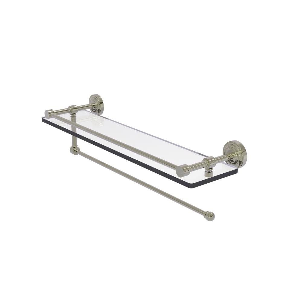 Allied Brass DT-1PT/22-GAL-PNI Dottingham Polished Nickel Wall mount Bathroom Shelf ( 22-in x 5-in x 5-in )
