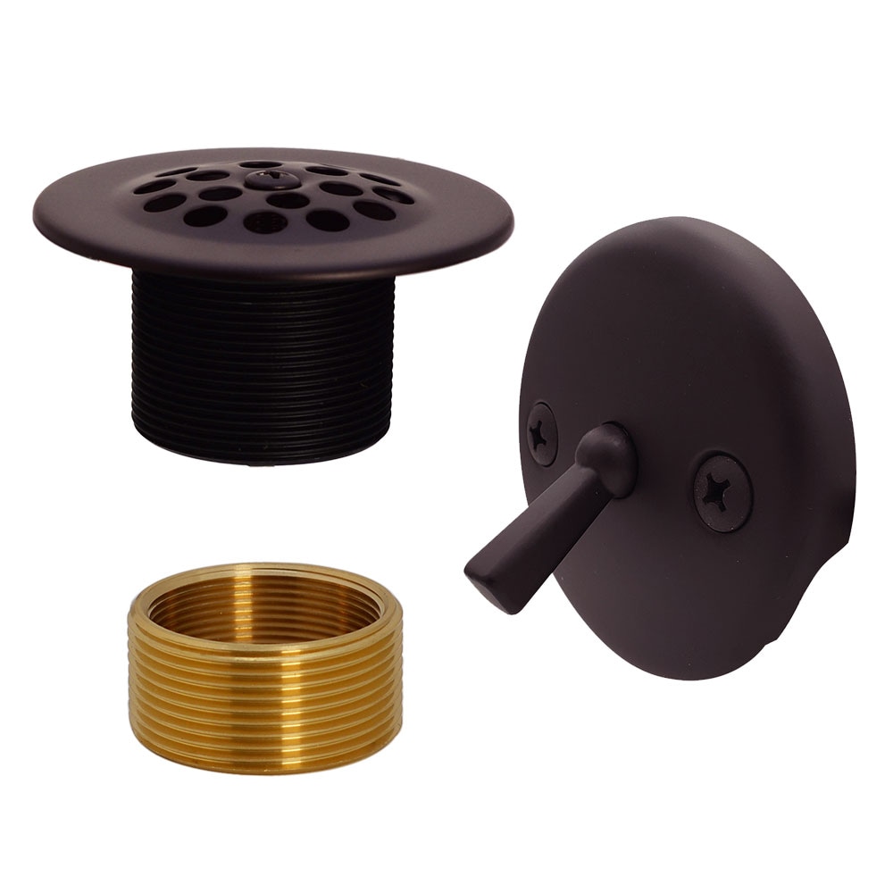 WESTBRASS D92K-12 Beehive Grid Universal Tub Trim with Trip Lever Faceplate In Oil Rubbed Bronze