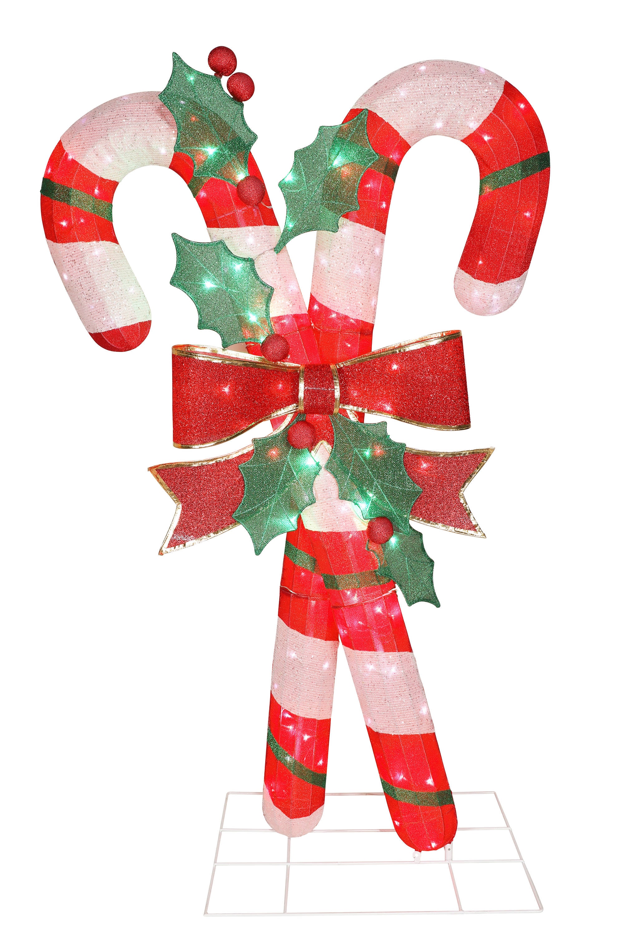 Holiday Living 72-in Candy Cane Free Standing Decoration with