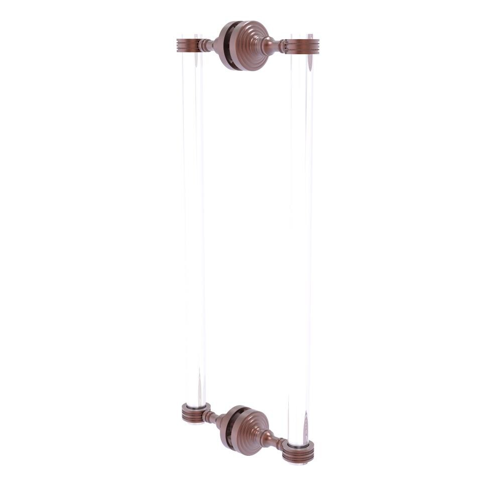 Allied Brass PG-406D-18BB-CA Antique copper 18-Inches Hinged shower door Handle