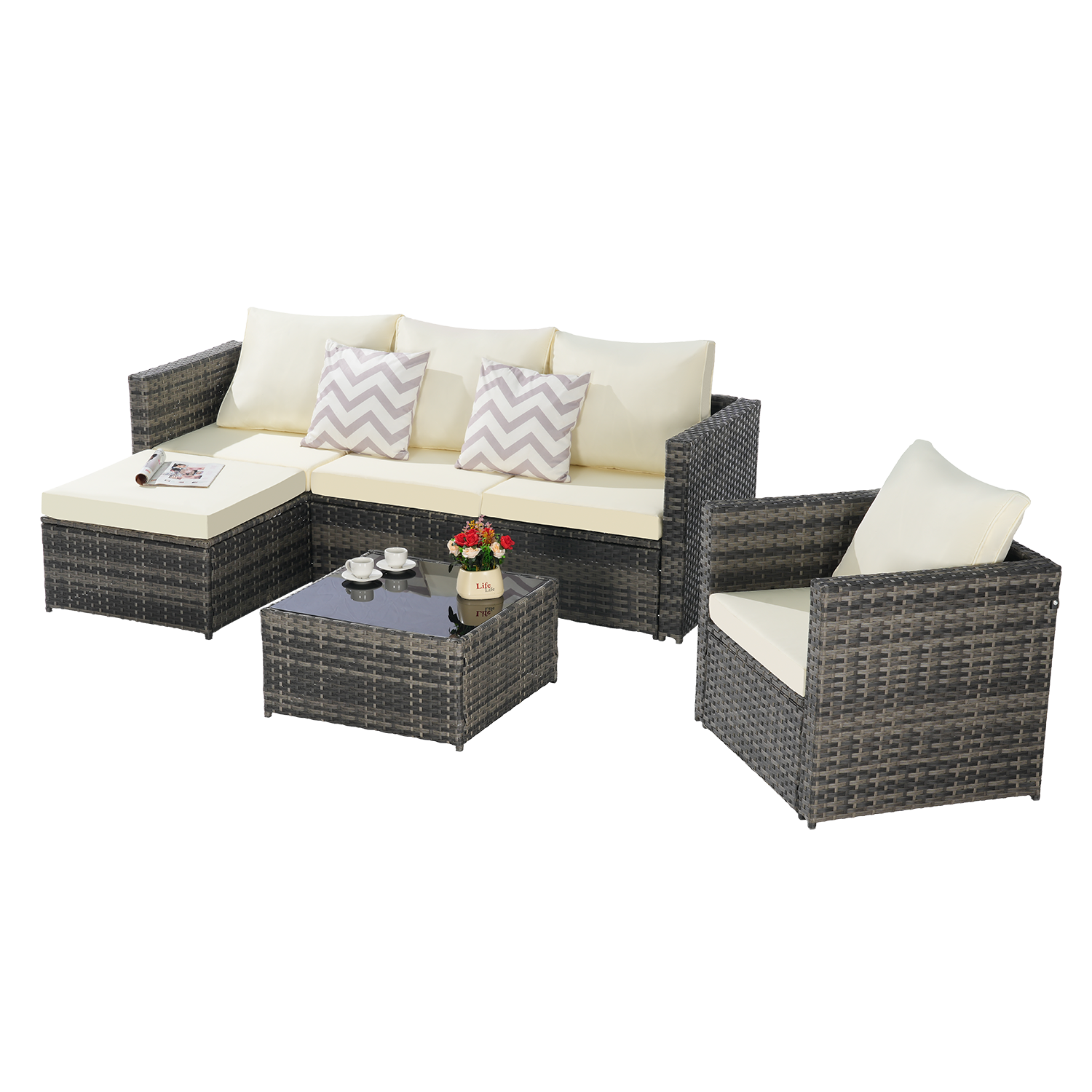 Mondawe MA-GCS387-7 Patio-Conversation-Sets - View #5