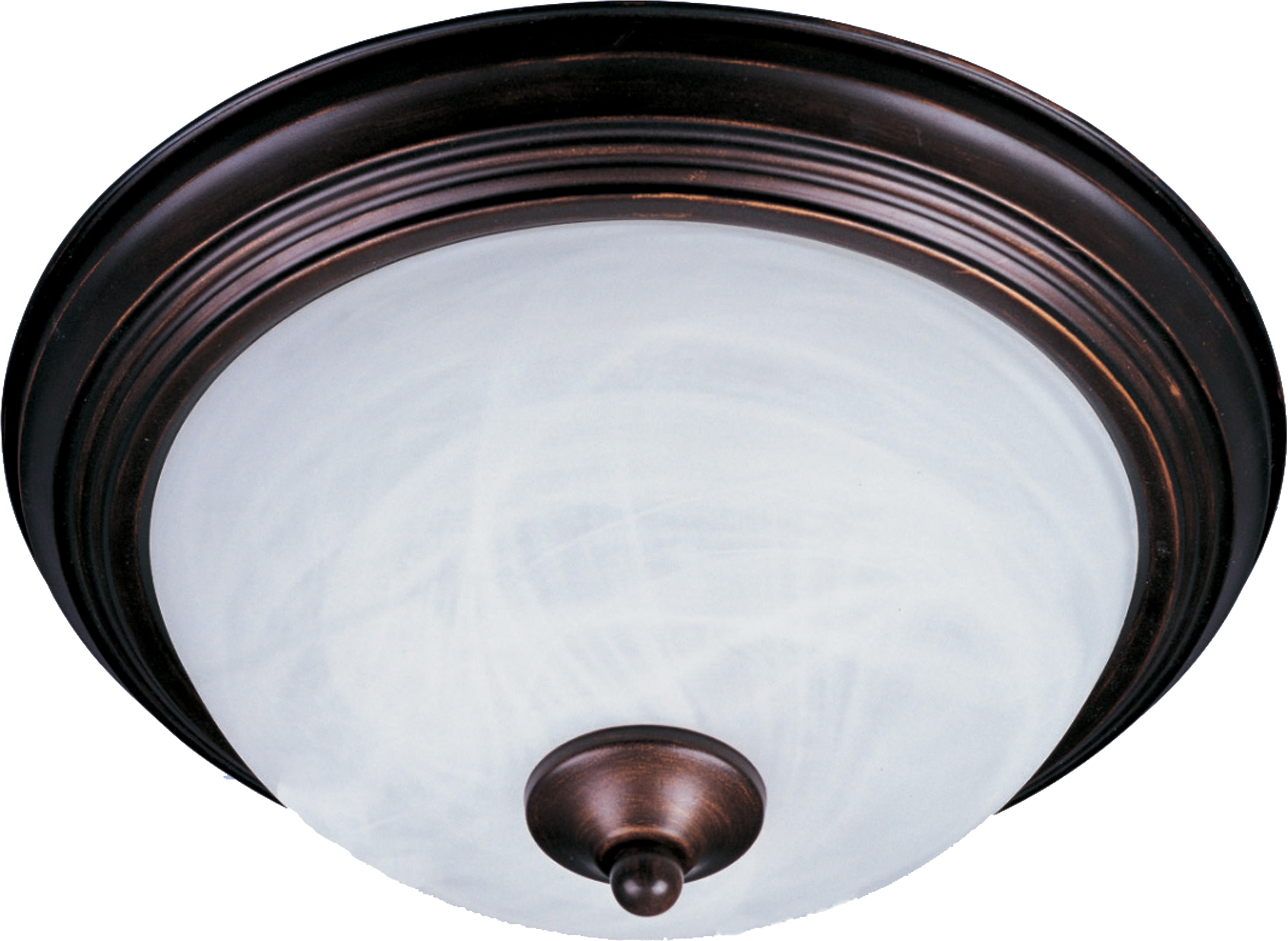Maxim Lighting 5849MROI Essentials 2 -Light 11.5000-in Oil-rubbed Bronze Flush Mount Light