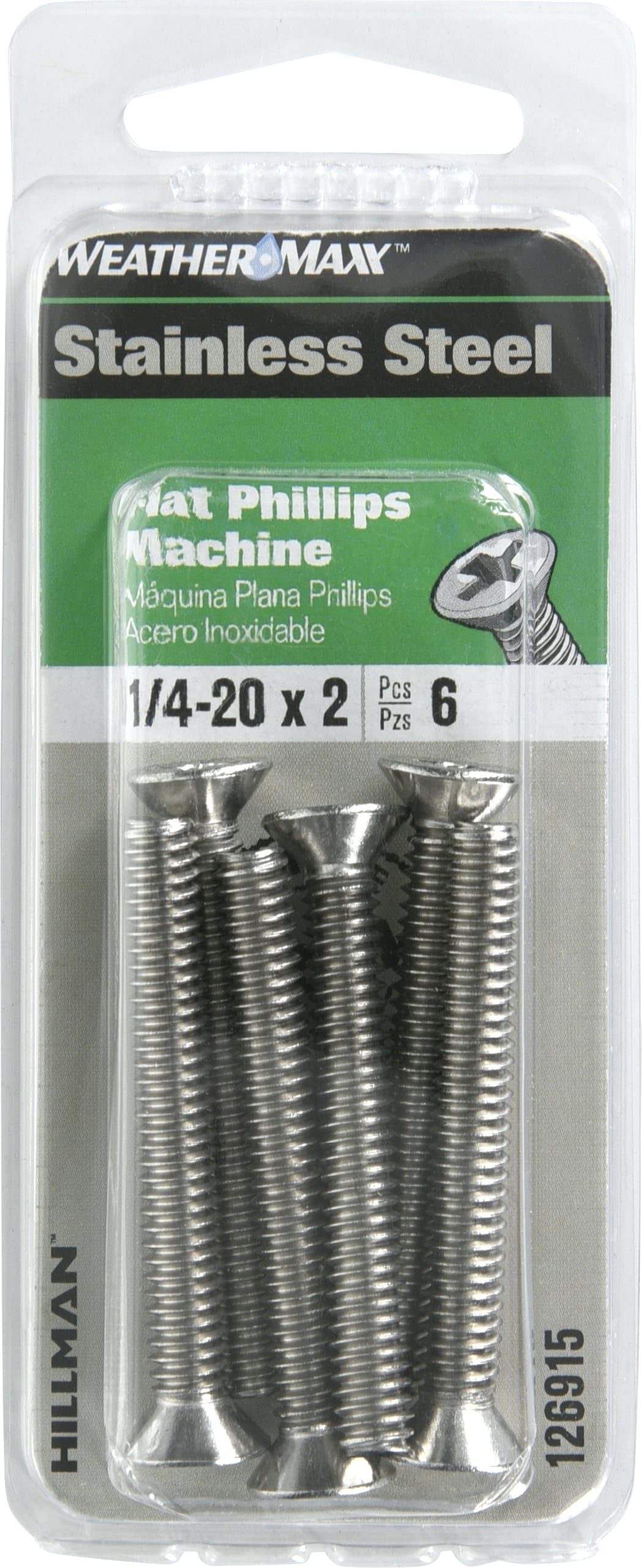 Hillman #14- 20 x 2-in Phillips-Drive Machine Screws (6-Count) in the ...