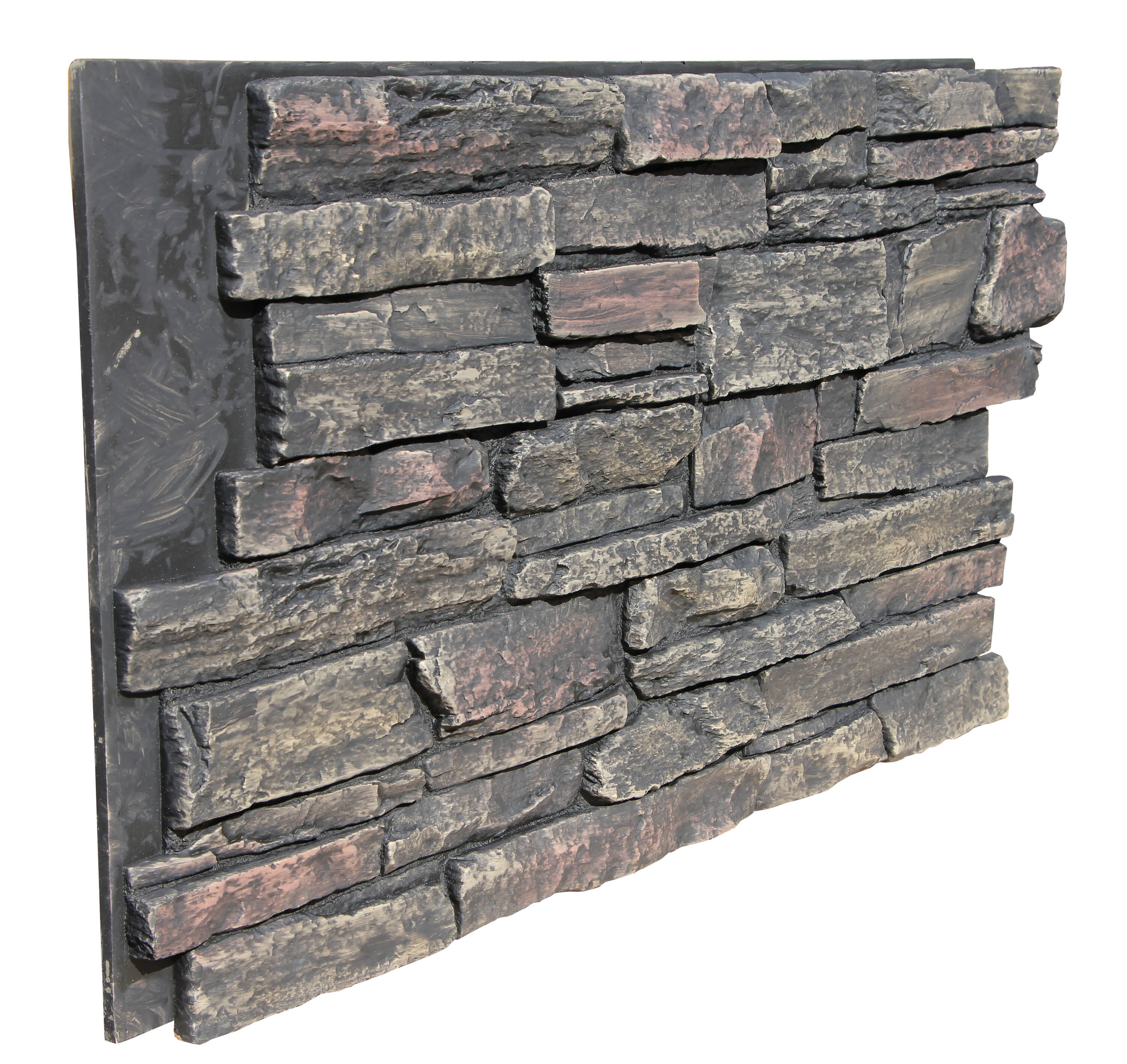 Tritan BP HL-4843-VAH Harvest Ledge Faux Stone Panel 7.1 Square feet Volcanic Ash Faux stone veneer