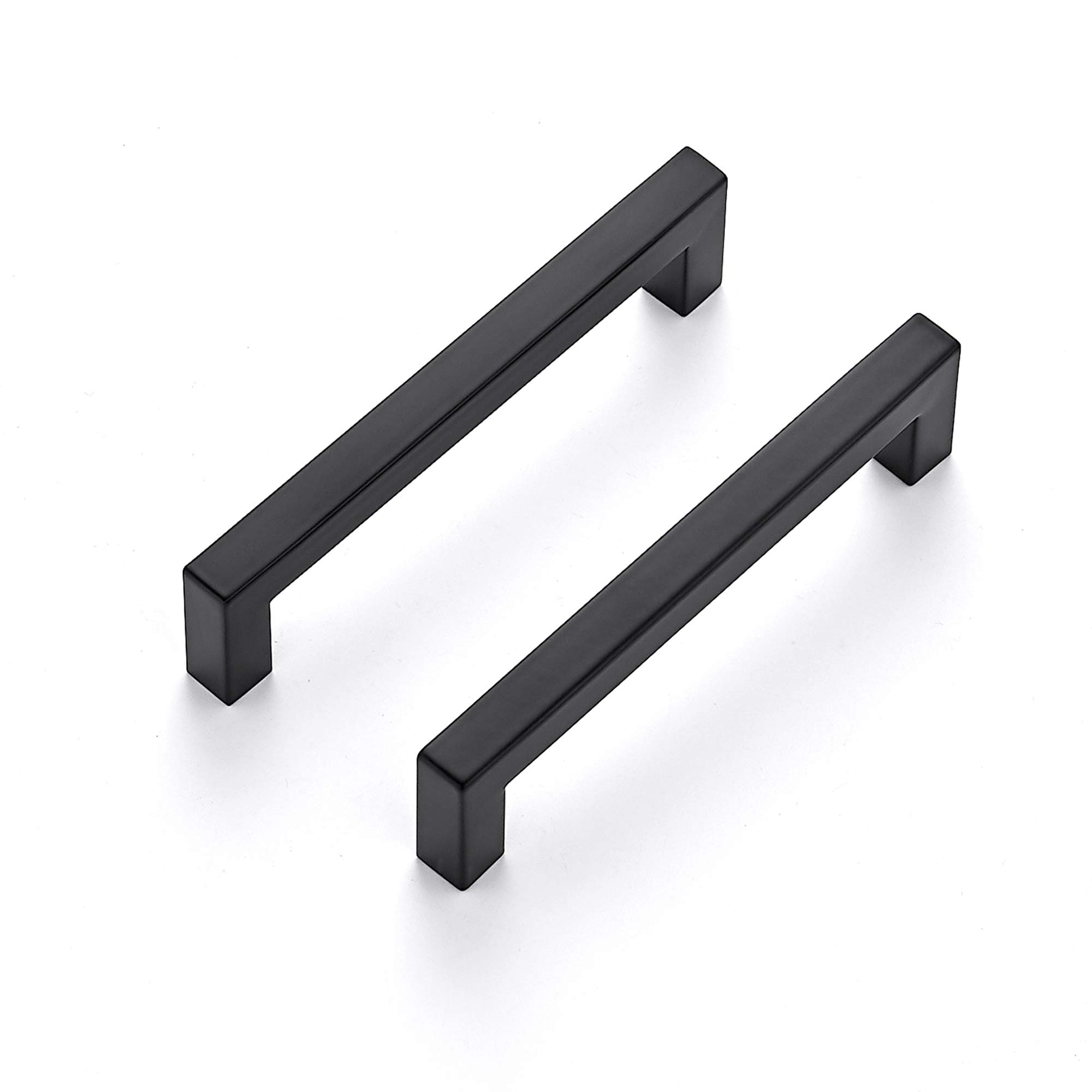 Misopily  40 Pack Five Inch Kitchen Square Cabinet Handles Matte Black Drawer Pulls for Cupboard Hardware durable home and garden accessory