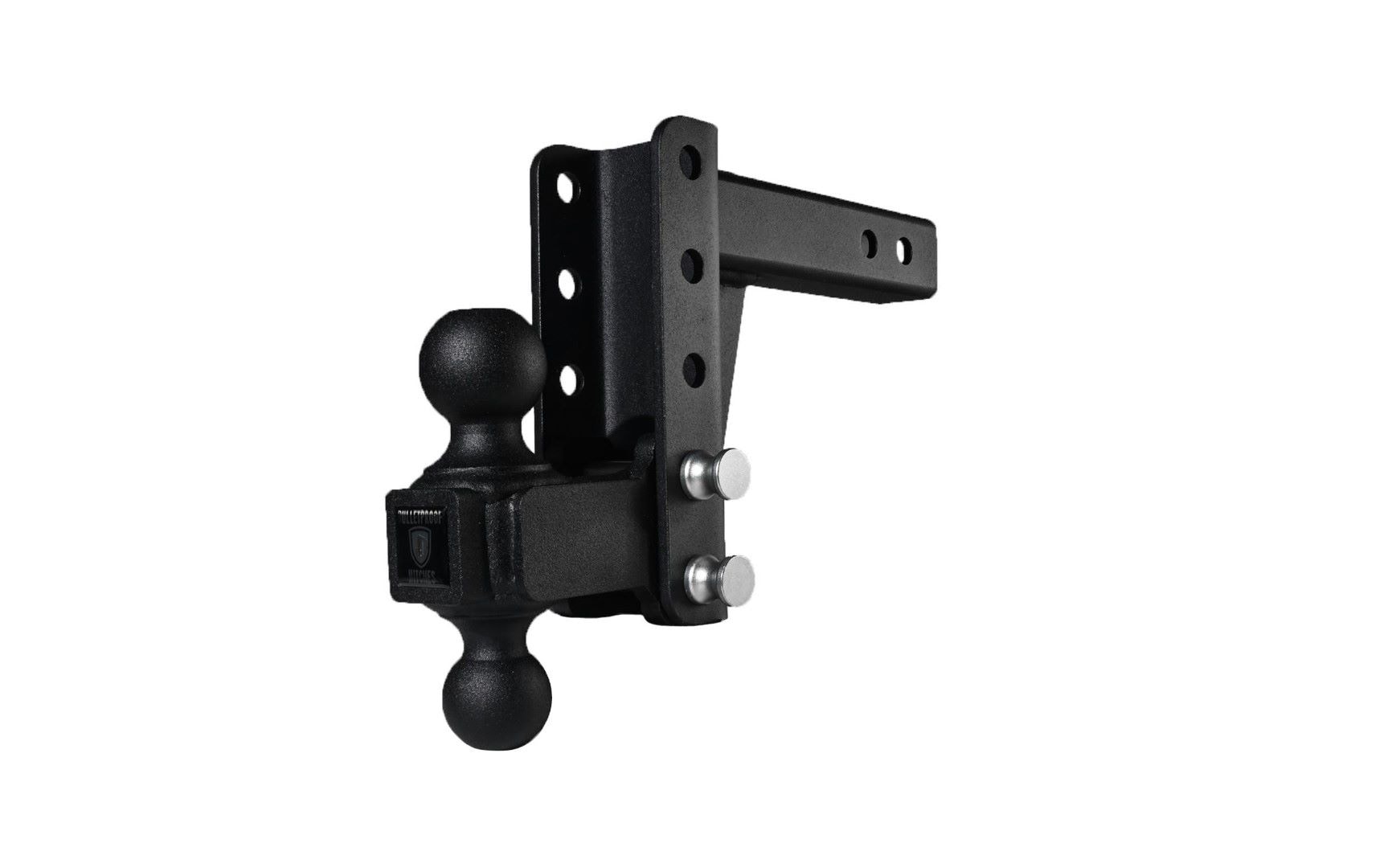 BulletProof Hitches 111006 4-in Drop 2-in Receiver Steel Interlocking Dual-Ball Mount