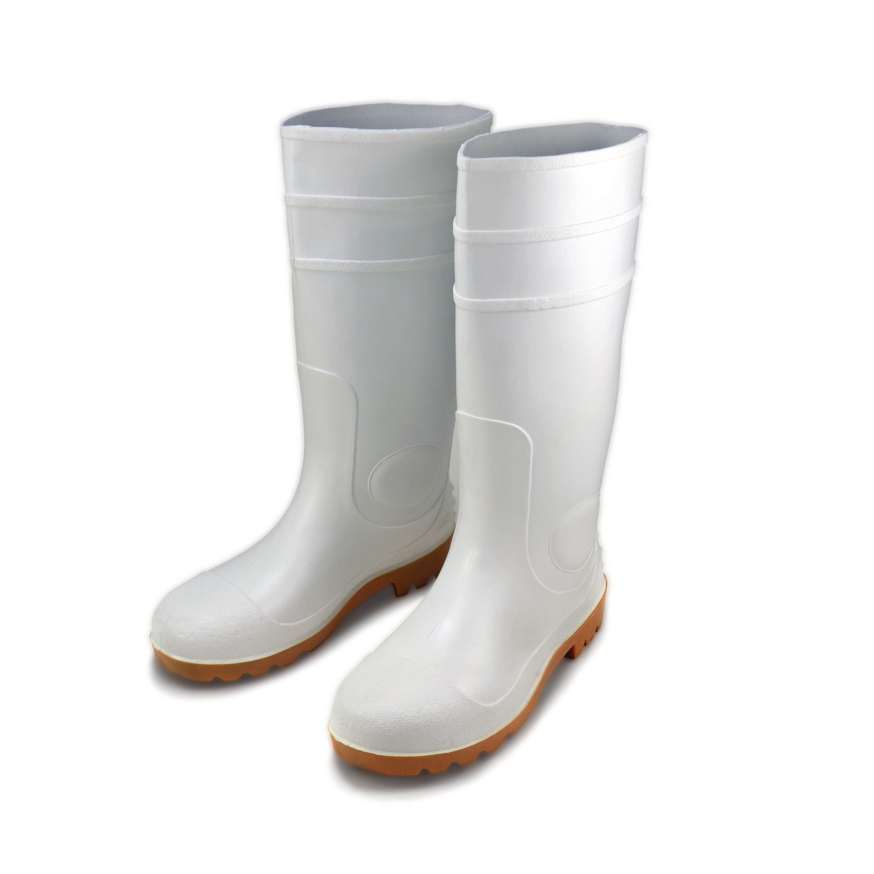 West Chester Mens White Waterproof Rubber Boots Size: 9 Medium in