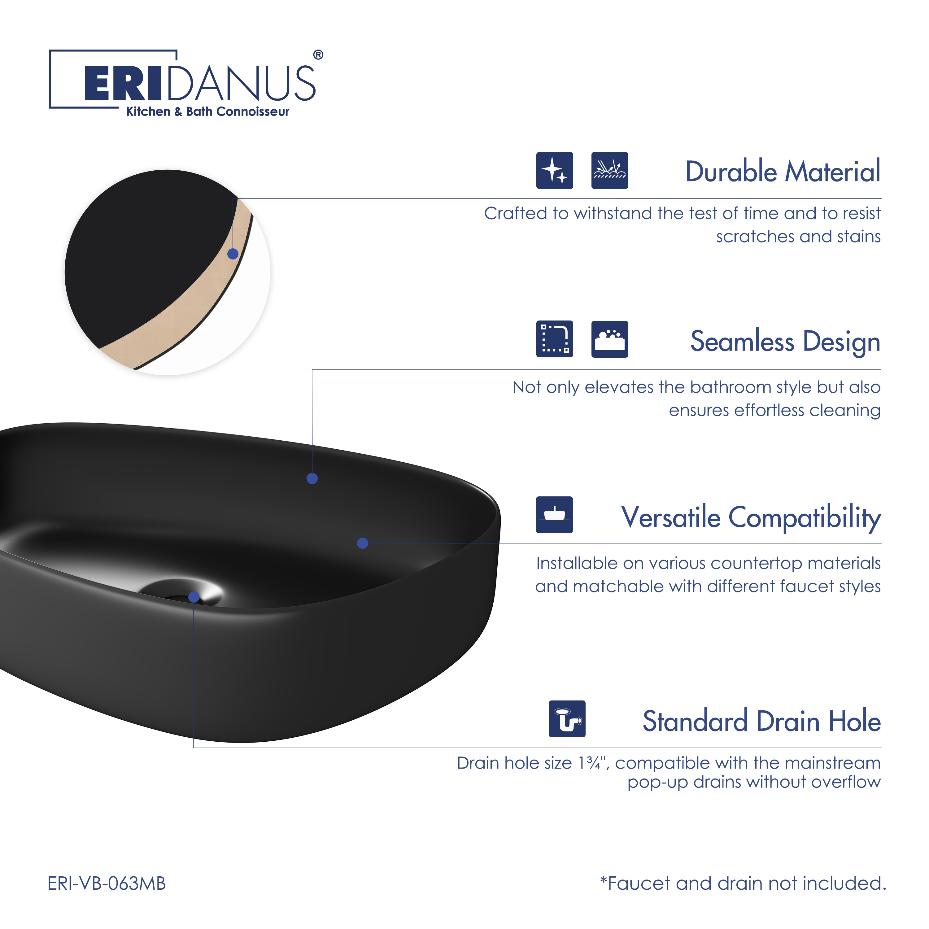 Eridanus ERI-VB-063MB Bath-Sink - View #4
