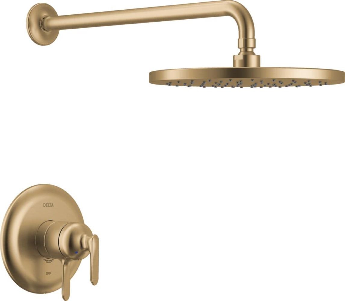Delta Bonacci 2-handle Single Function 10-in Round Shower and Bathtub Faucet (Valve not Included)