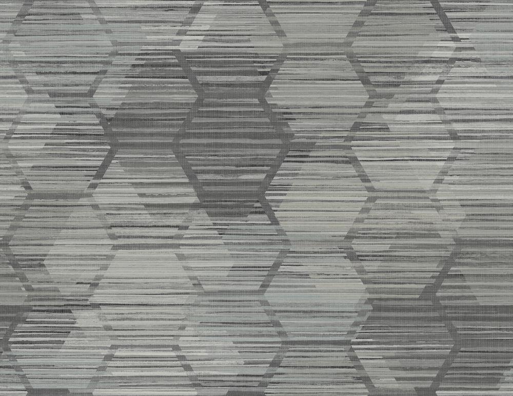 A-Street Prints 2949-60500 Imprint 60.8-Sq. Feet Charcoal Paper Geometric Unpasted Wallpaper