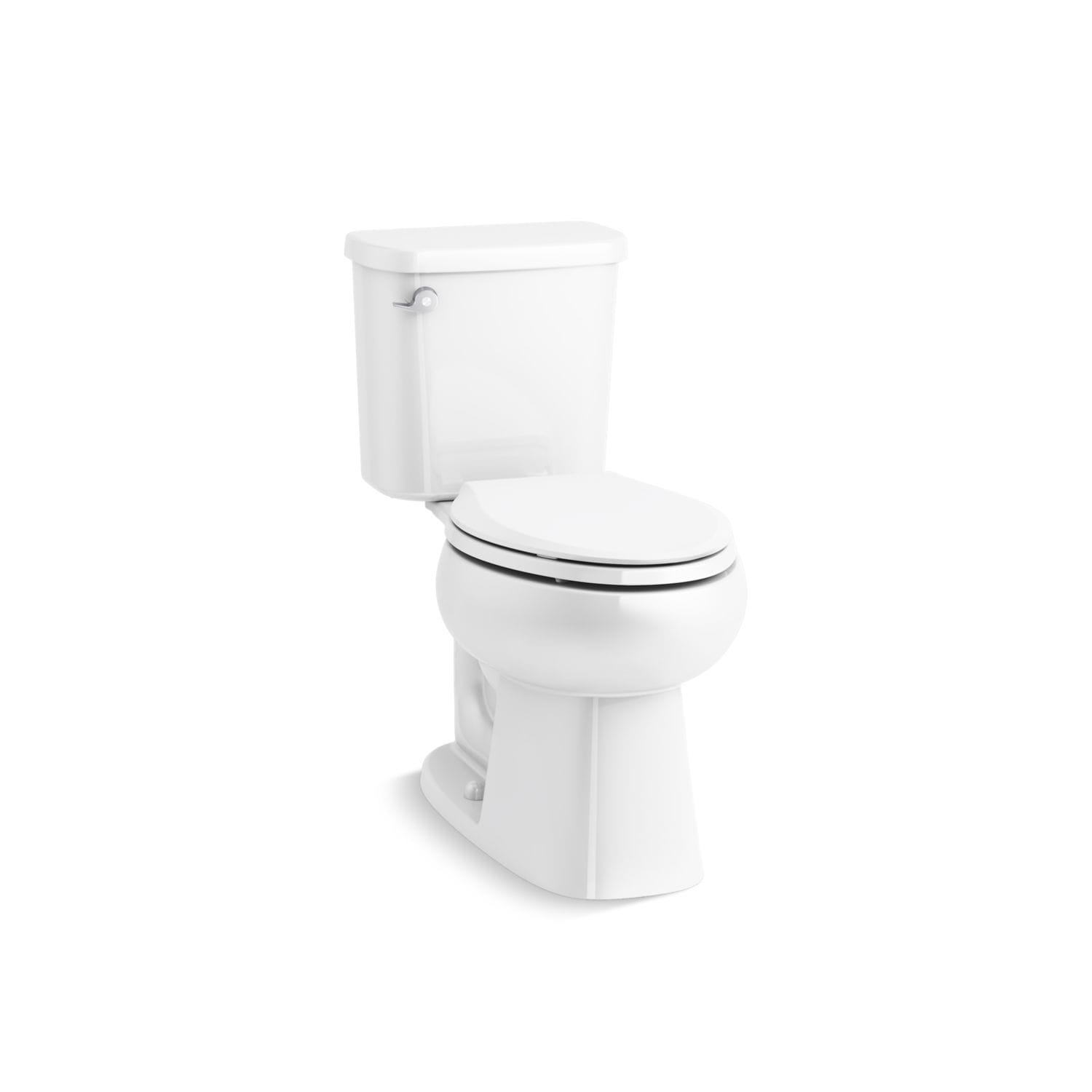 Windham White Elongated Chair Height 2-piece WaterSense Toilet 12-in Rough-In 1.28-GPF | - Sterling 402322-0