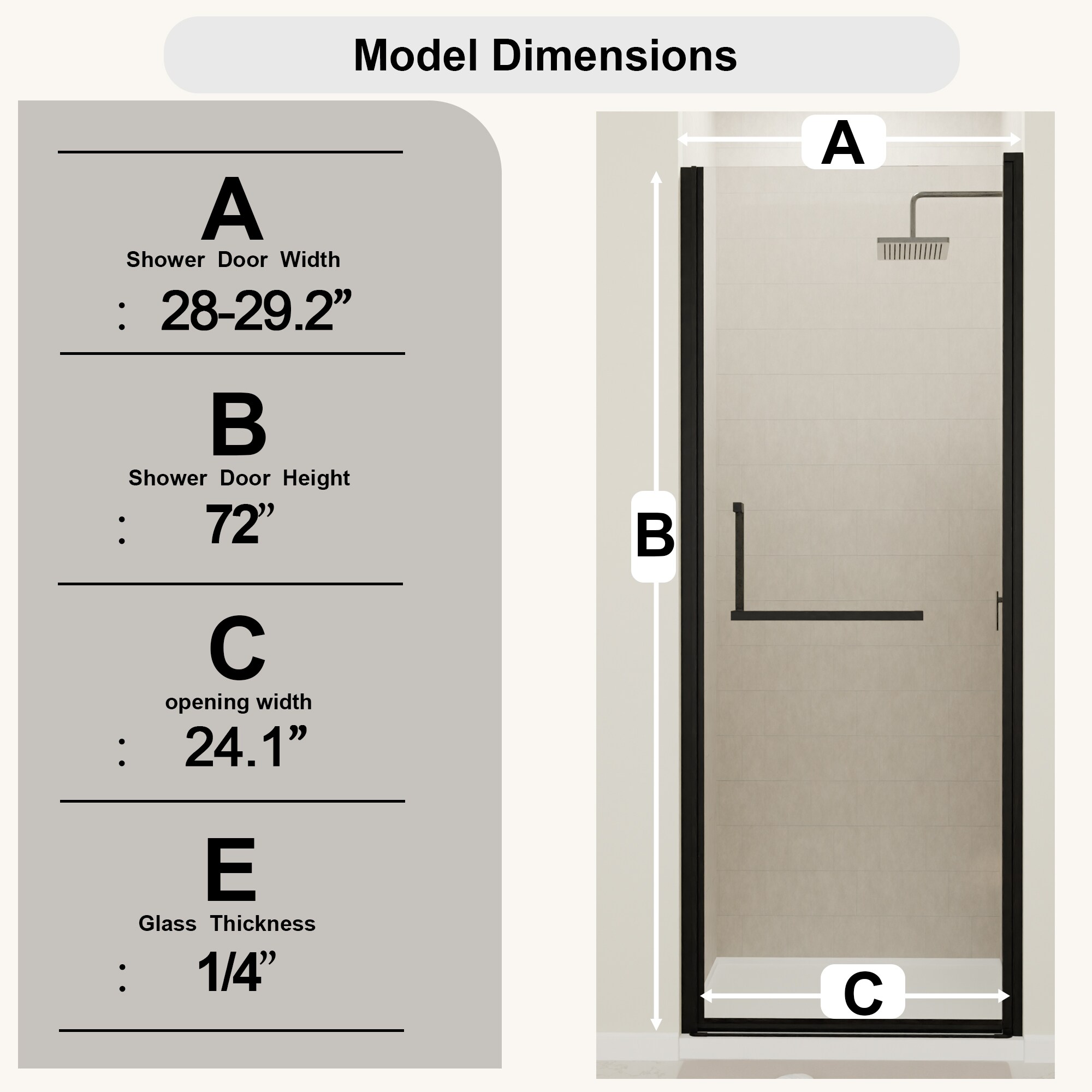 GLANZEND 6514214ZM Shower-Doors - View #2