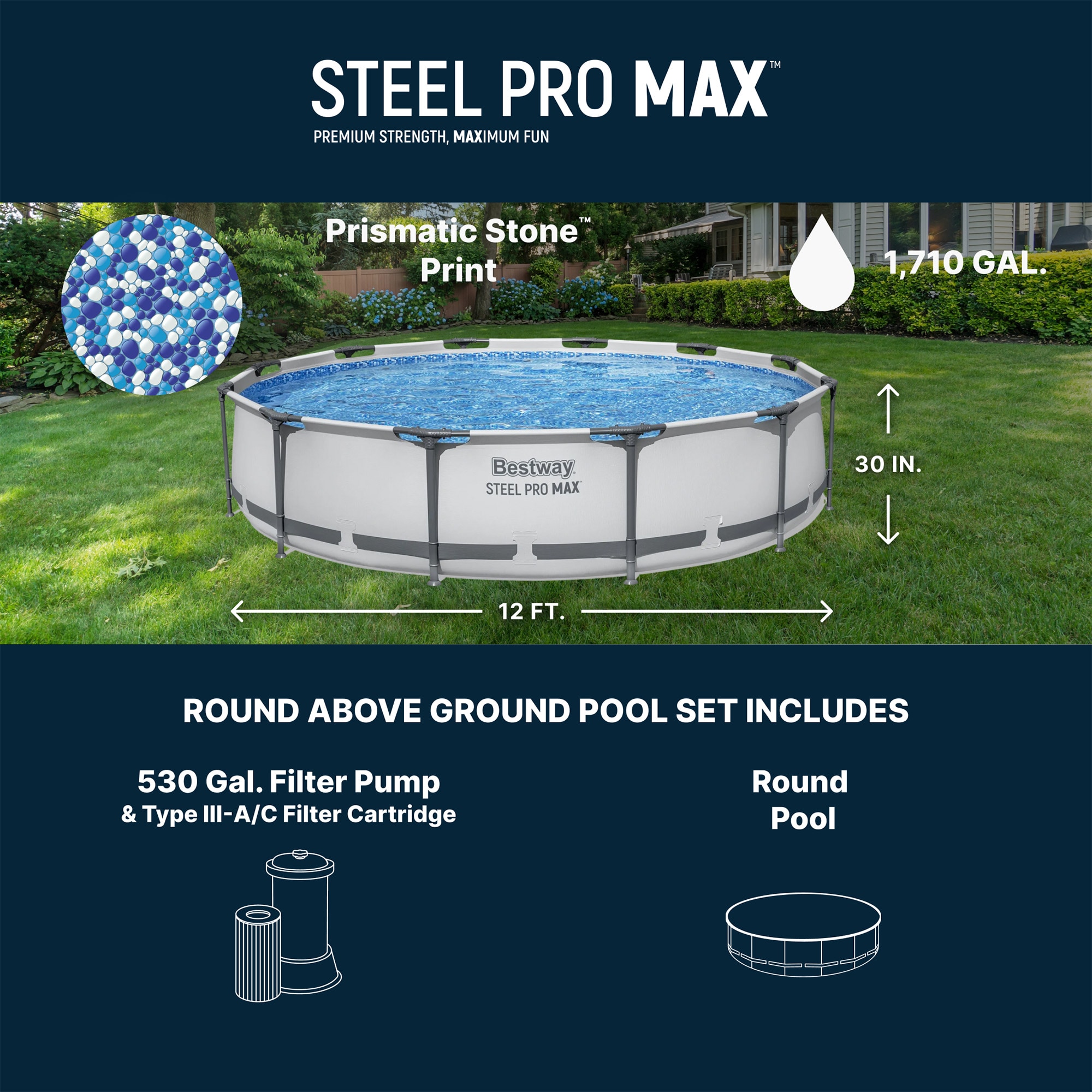 Bestway 561GFE-BW Above-Ground-Pools - View #3