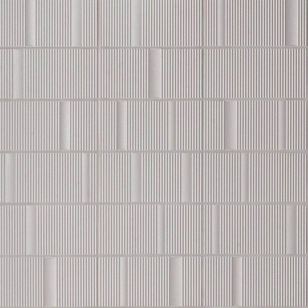 Artmore Tile EXT3RD106645 Battlefront Silver 8-in x 16-in Matte Ceramic Patterned Standard Wall Tile ( 10.32-sq ft Carton )