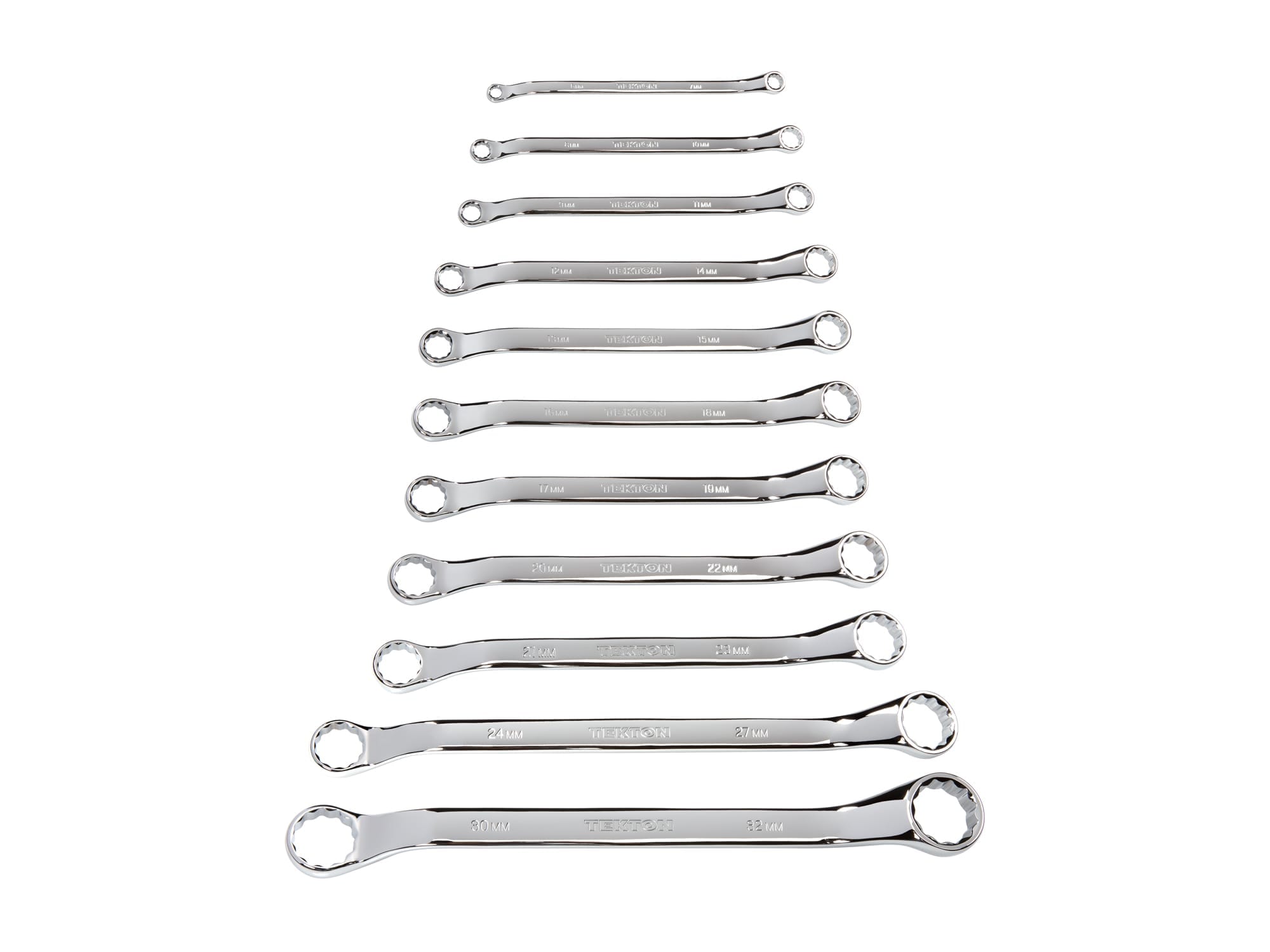 TEKTON WBE24011 11 -Piece Set 12-point Metric Offset Box end Wrench (no case)