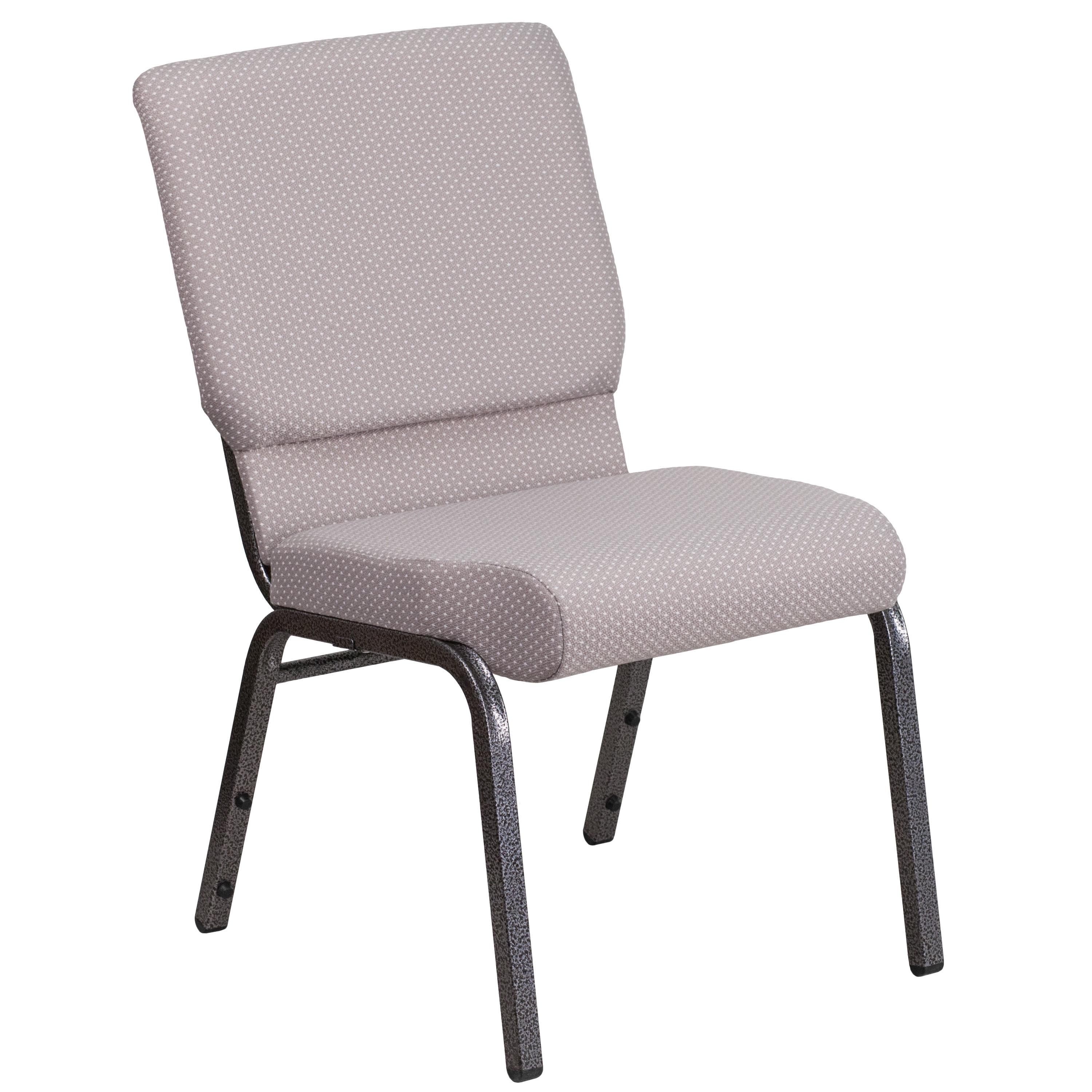 Flash Furniture 889142075400 Modern Gray Dot Fabric/Silver Vein Frame Accent Chair