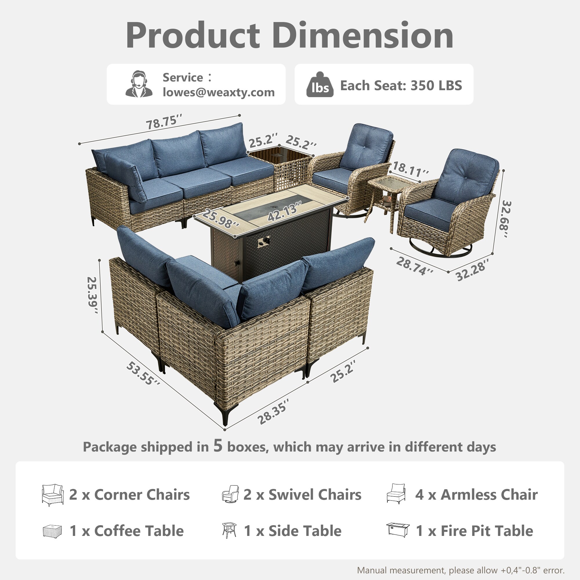 weaxty CFP85DSCRRSYZVNC511 Patio-Sofas-Daybeds - View #8