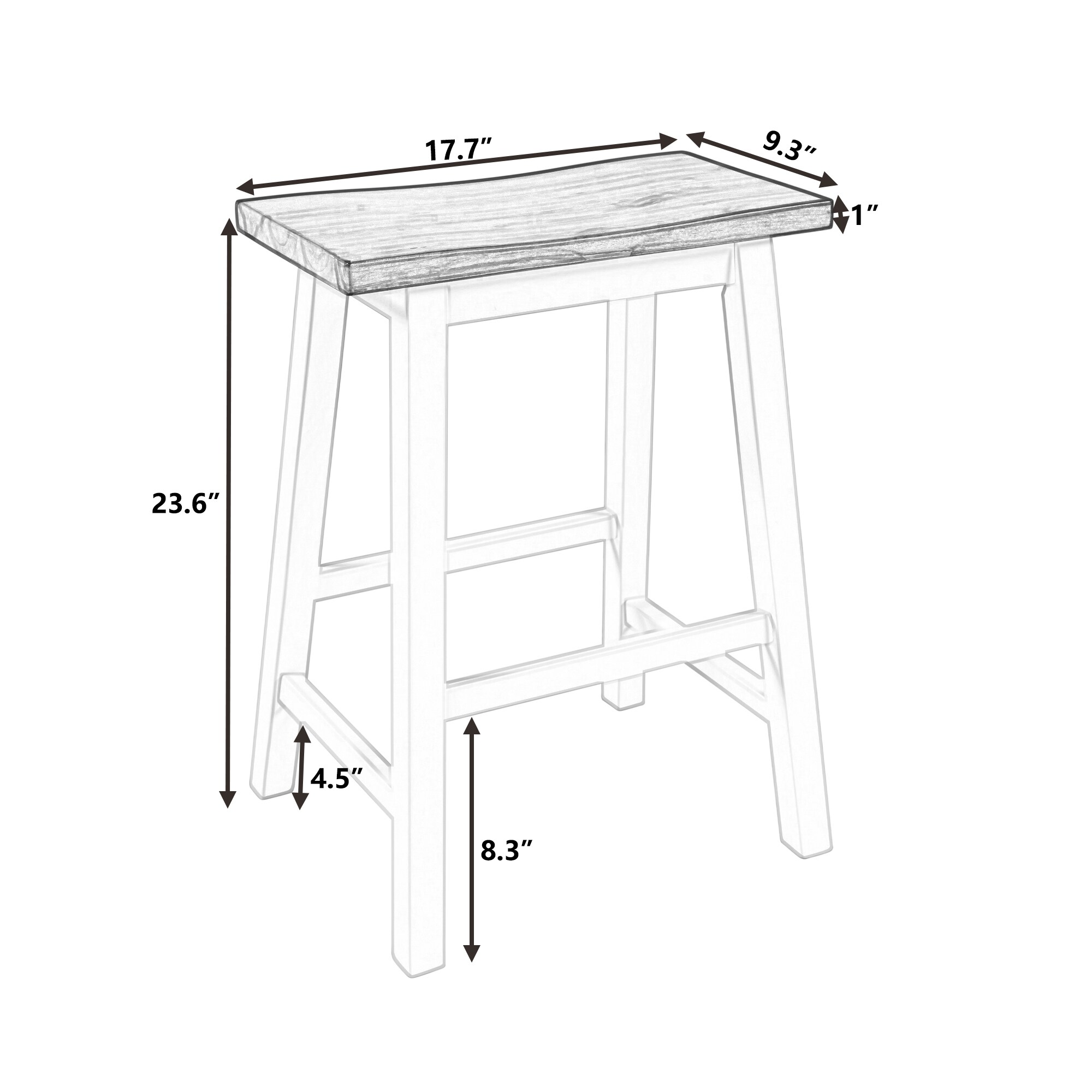 SINOFURN SYA010547BK stools - View #6