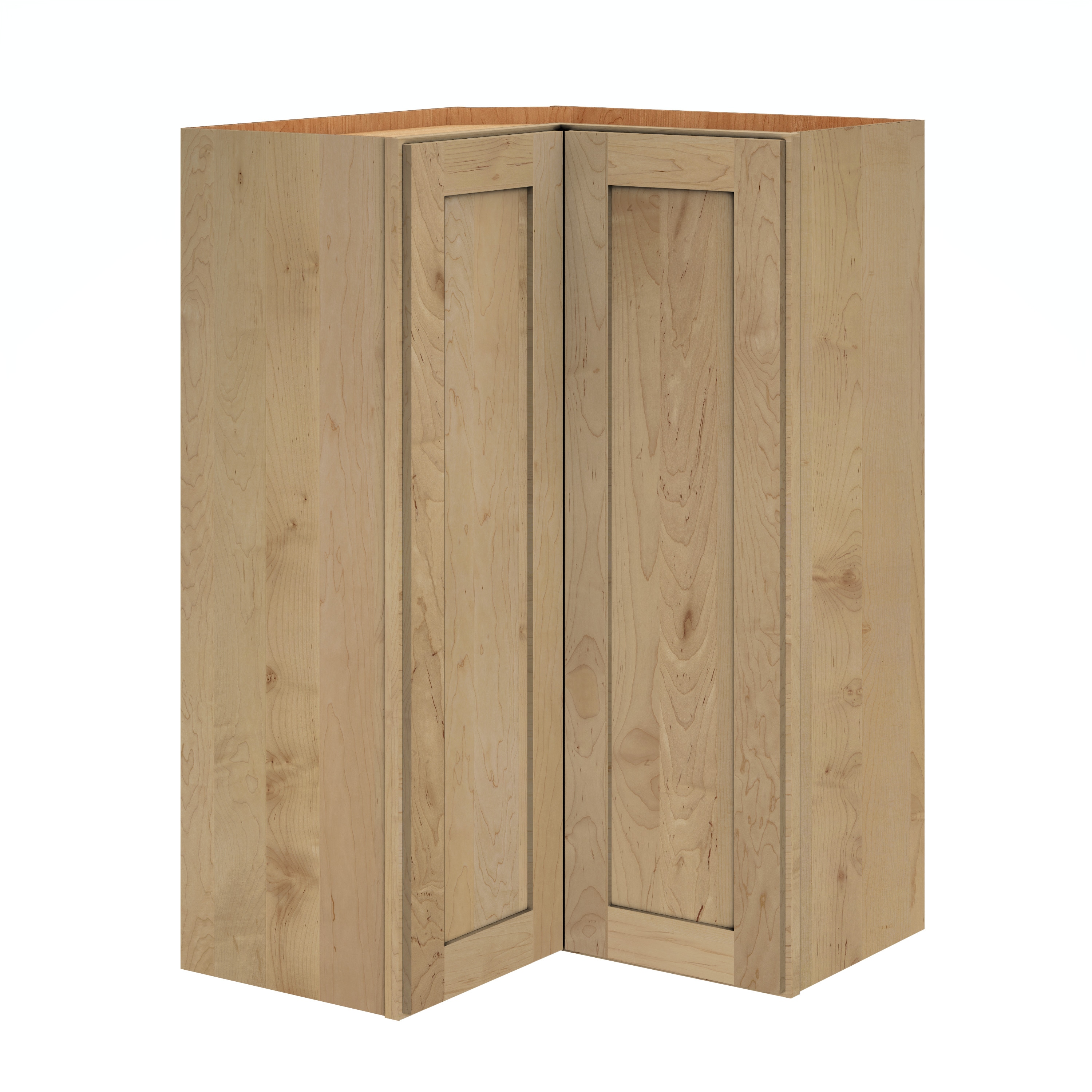 Diamond Express 62K-ER36R Jamestown 24-in W x 36-in H x 12-in D Coastline Brown L-shaped Corner wall Fully assembled Plywood Cabinet (Recessed Panel Shaker)