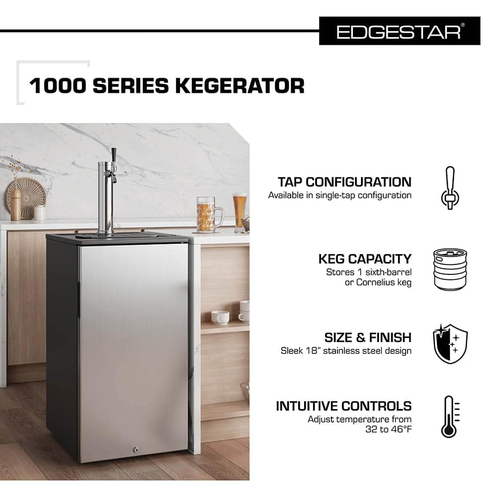 EdgeStar KC1000SSHMBREW kegerators - View #2