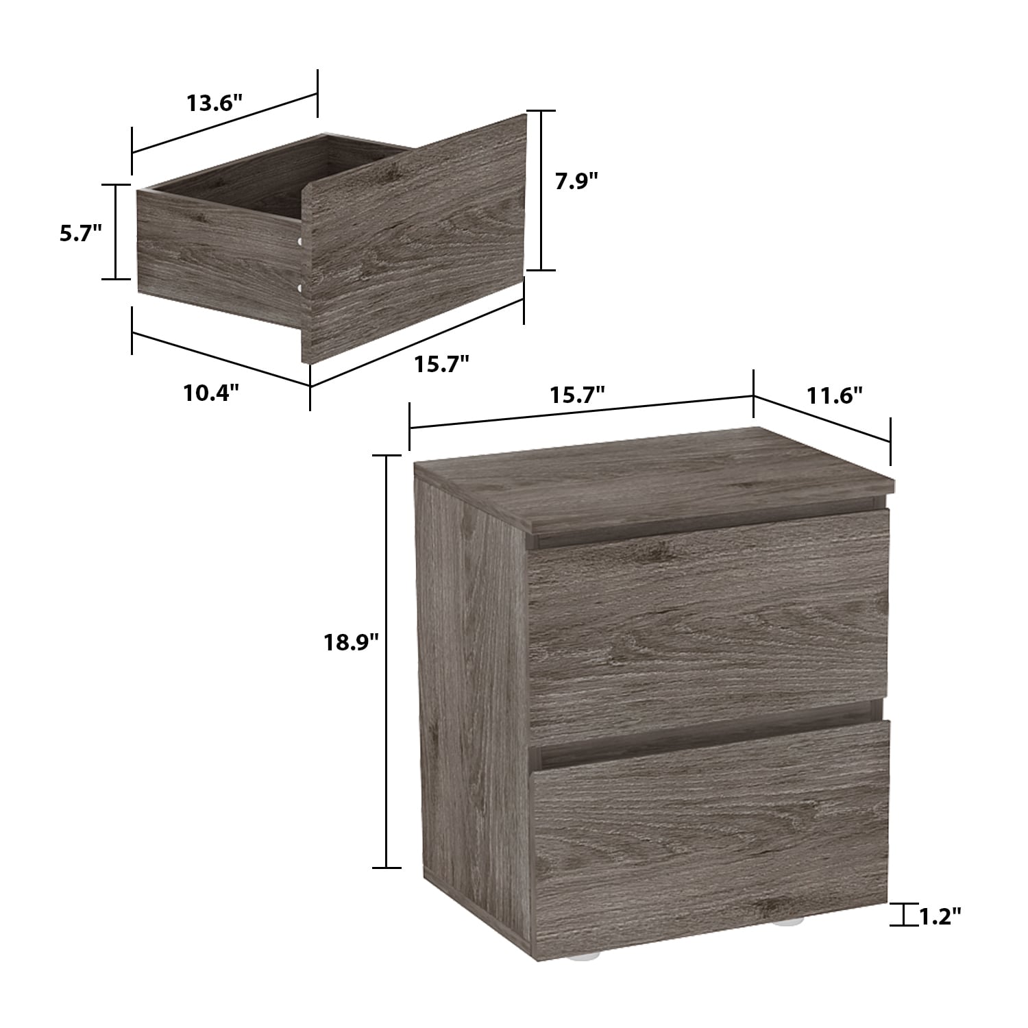 FUFU&GAGA KF200150-02 nightstands - View #9