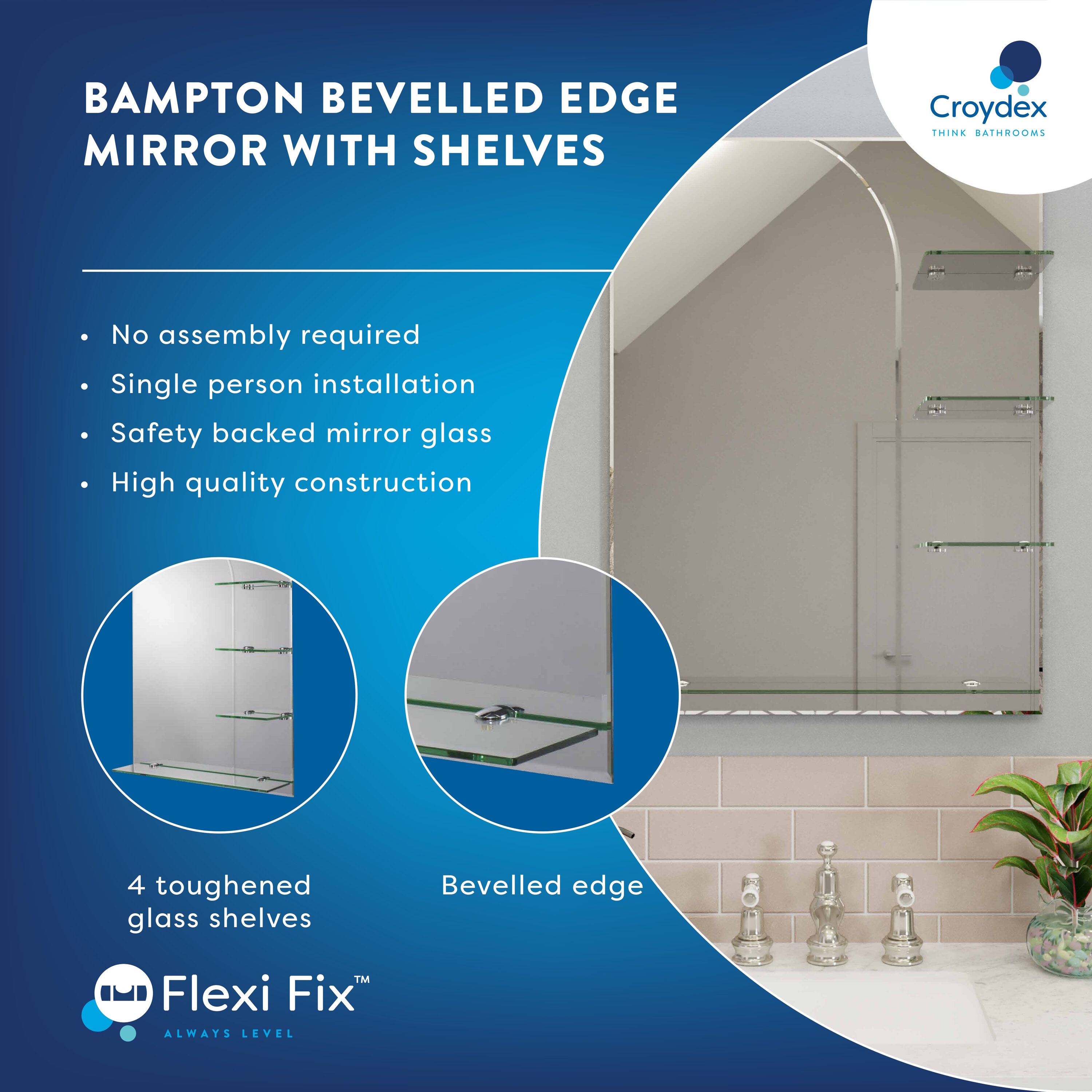 Croydex MM700100US Framed-Bath-Mirrors - View #7