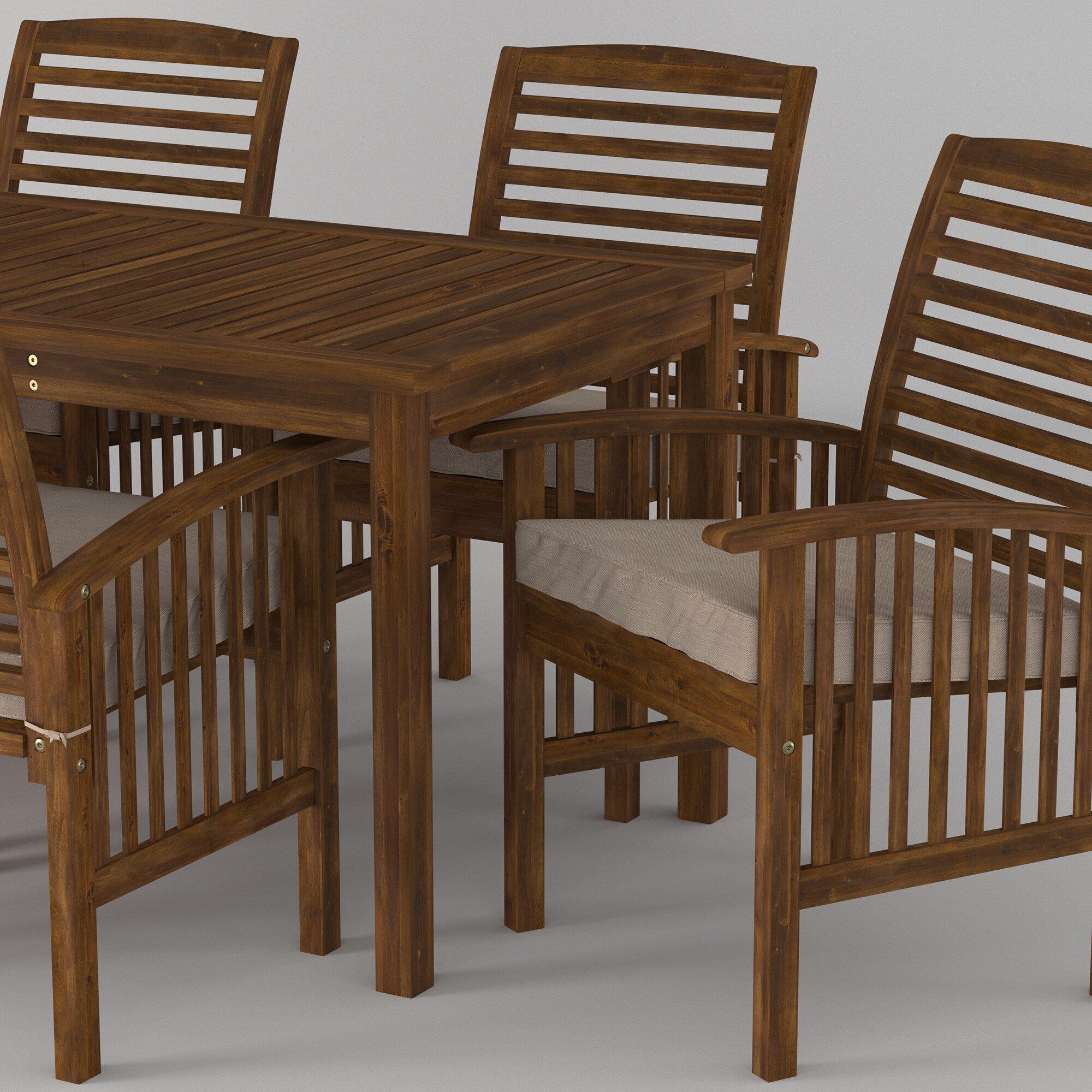 Walker Edison LWW7SDTDB Patio-Dining-Sets - View #11