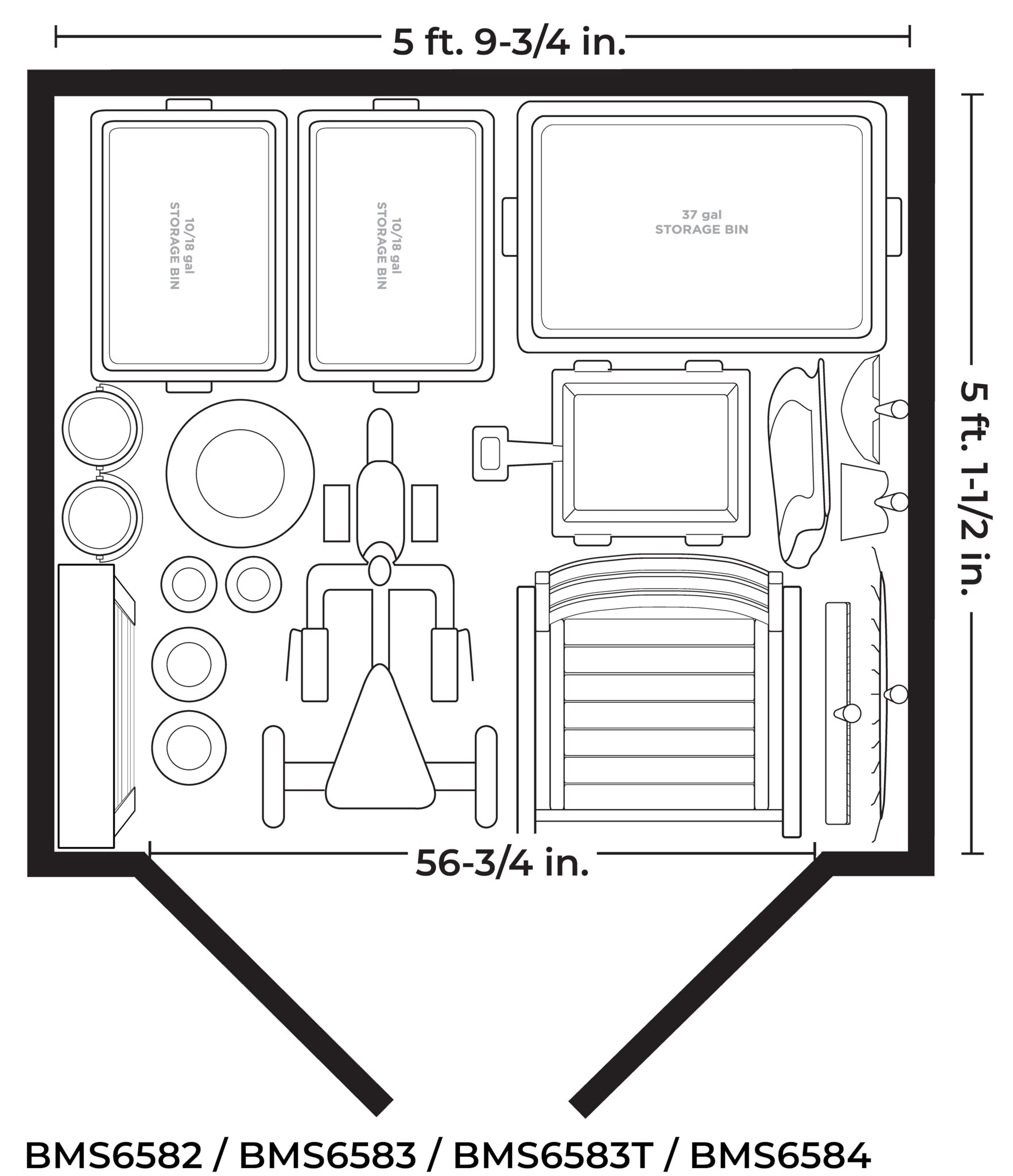 Suncast BMS6582D Vinyl-Resin-Storage-Buildings - View #6