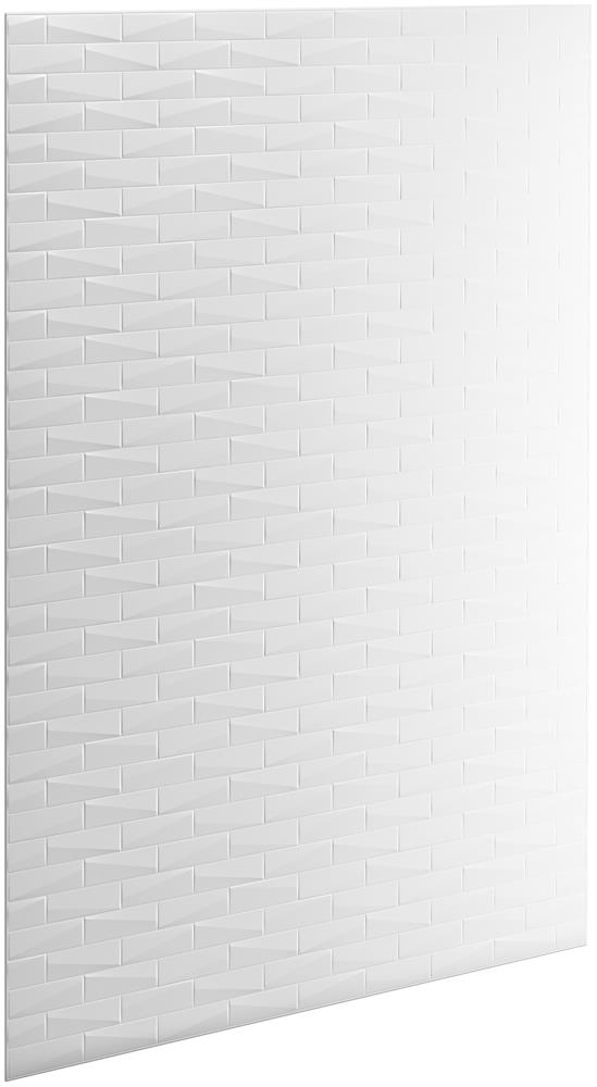 KOHLER K-97604-T01-0 Choreograph 0.25-in Glue To Wall Side and Back Walls