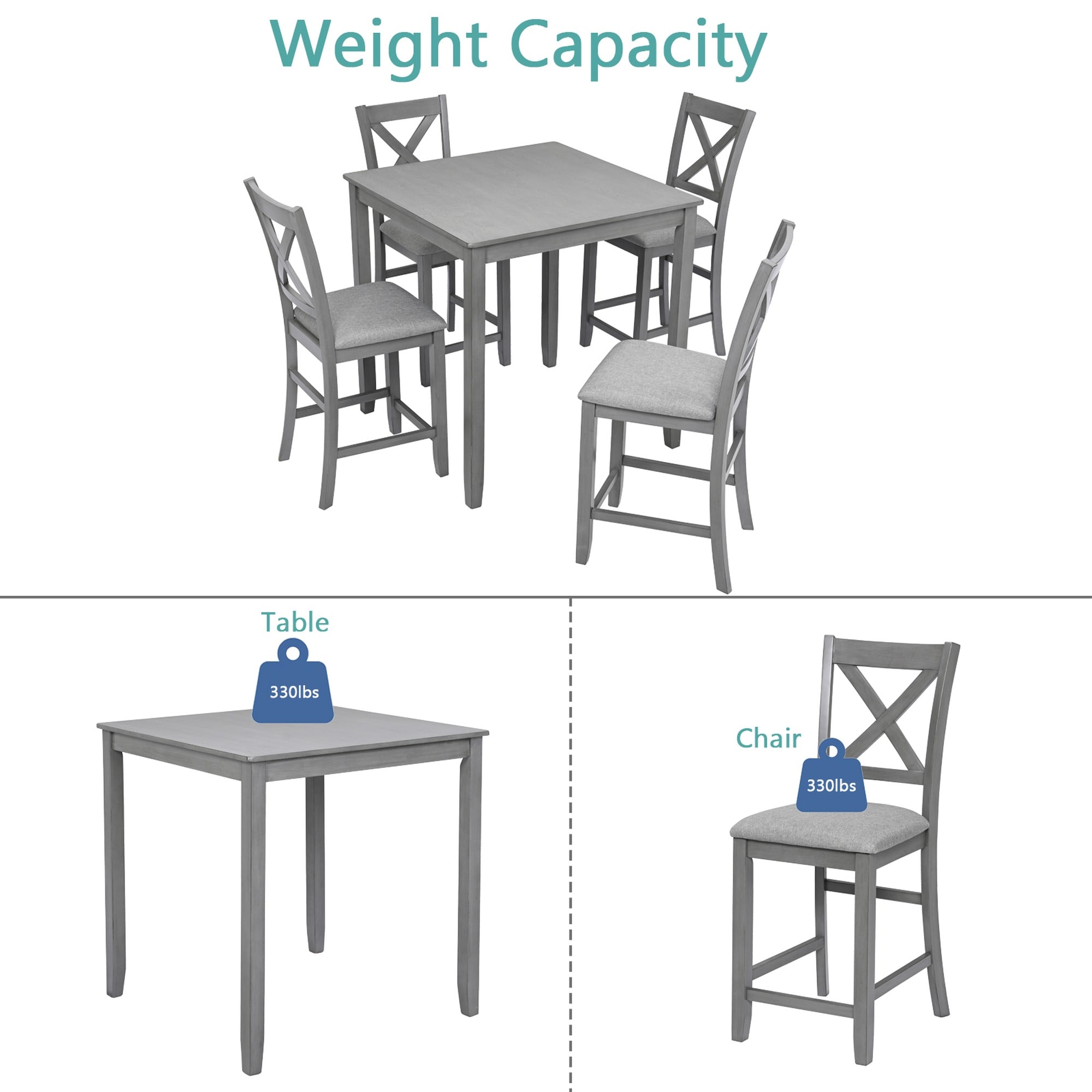 HyperDrop Cart W-W1998S00028 Dining-Sets - View #5