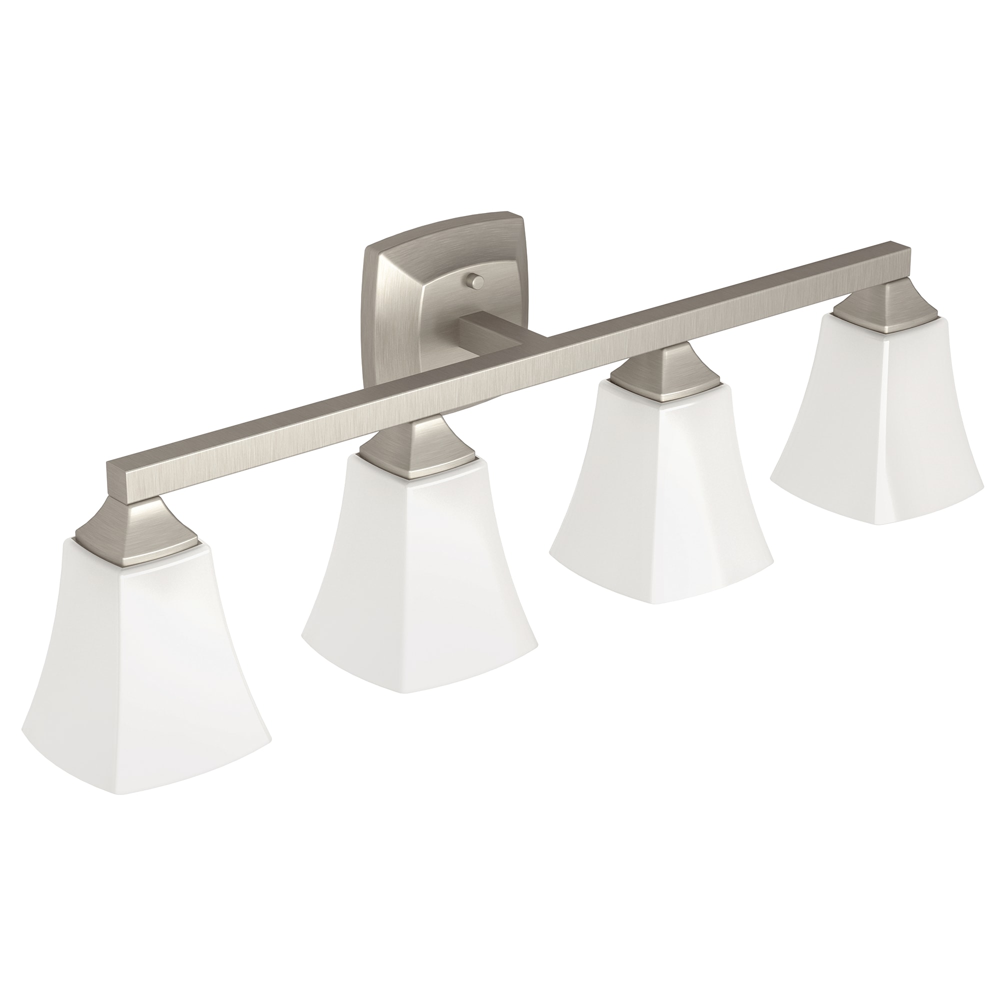 Moen Voss 30.5in 4Light Brushed Nickel LED Transitional Vanity Light