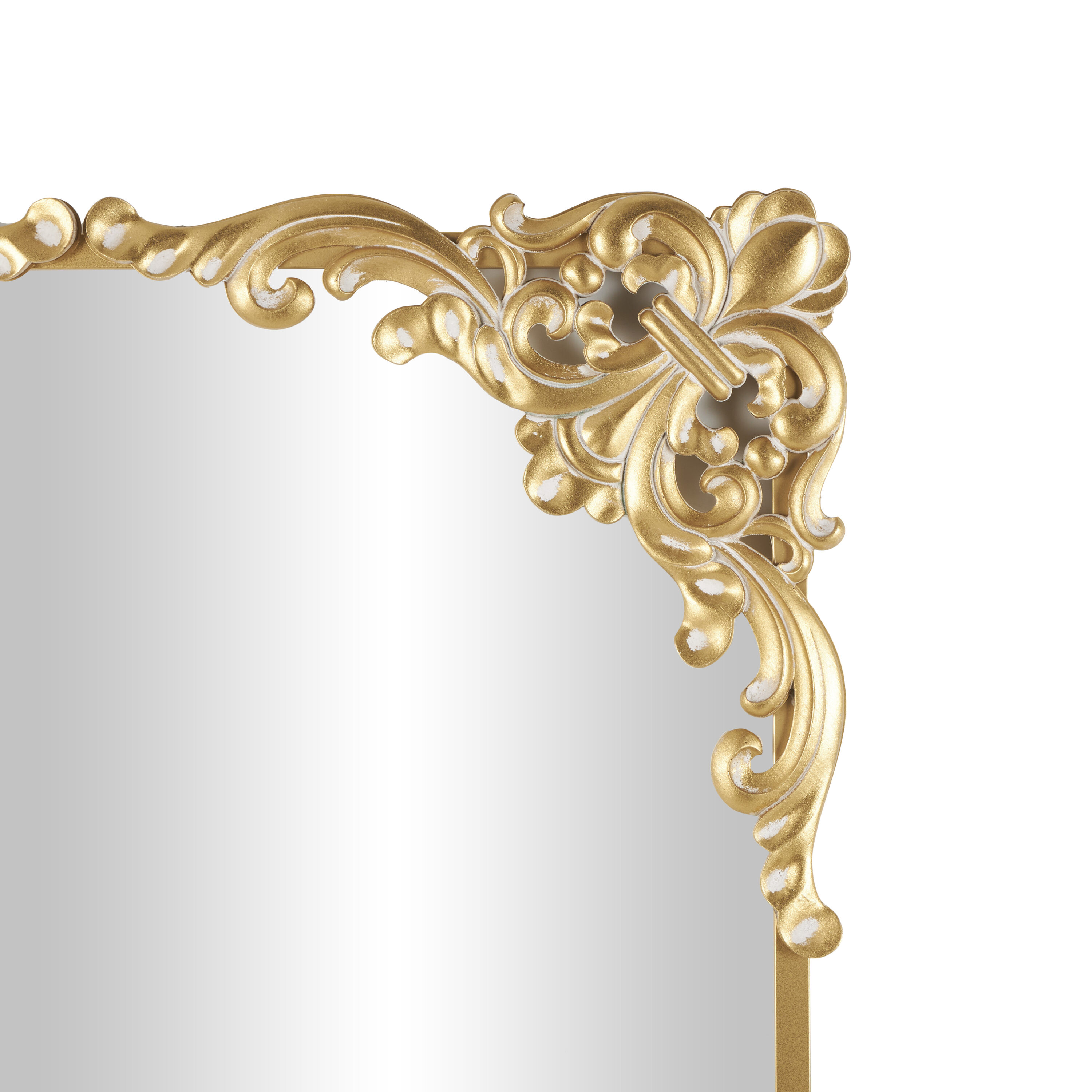 Grayson Lane 42-in W x 72-in H Gold Tall Ornate Baroque Polished Full ...