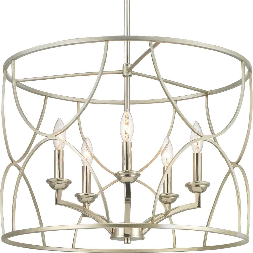 Progress Lighting P400178-134 Landree 5 -Light Gray Traditional For Use in Bedrooms, Dining Rooms, Foyers, Kitchens, Living Rooms Chandelier