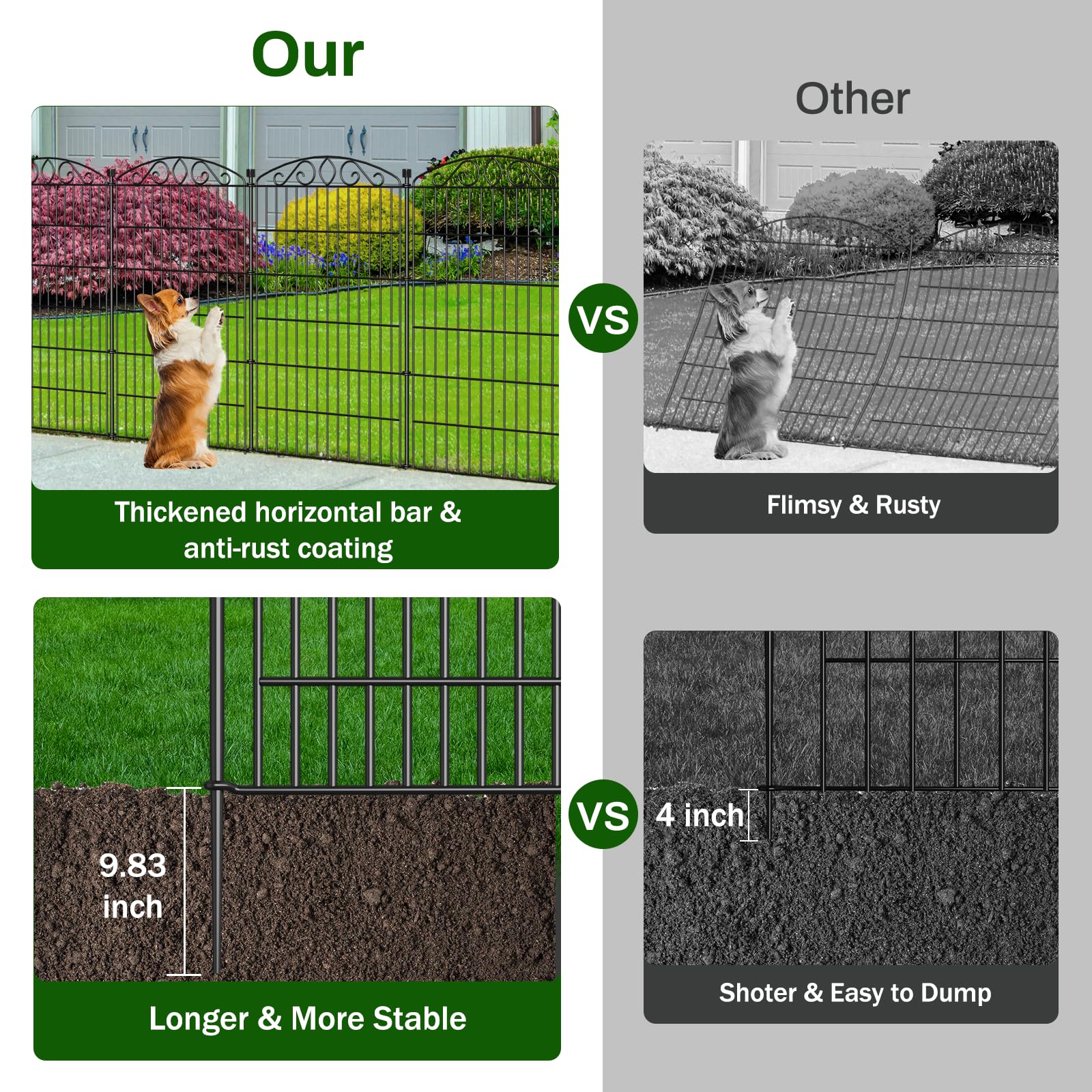 Oyezvary LOZ0710O063 Garden-Utility-Fencing - View #3