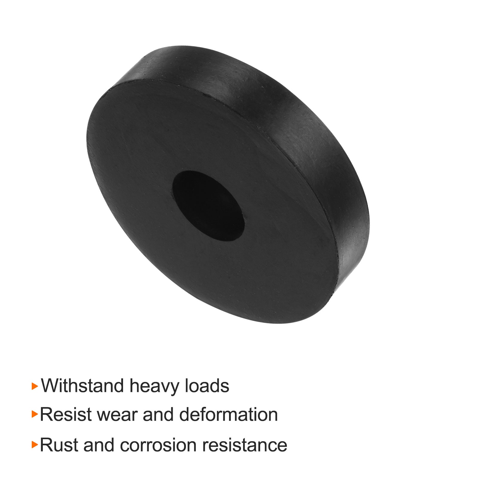 Harfington 8pcs Rubber Spacer 2-Inch OD 0.55-Inch ID 0.4-Inch Thick ...