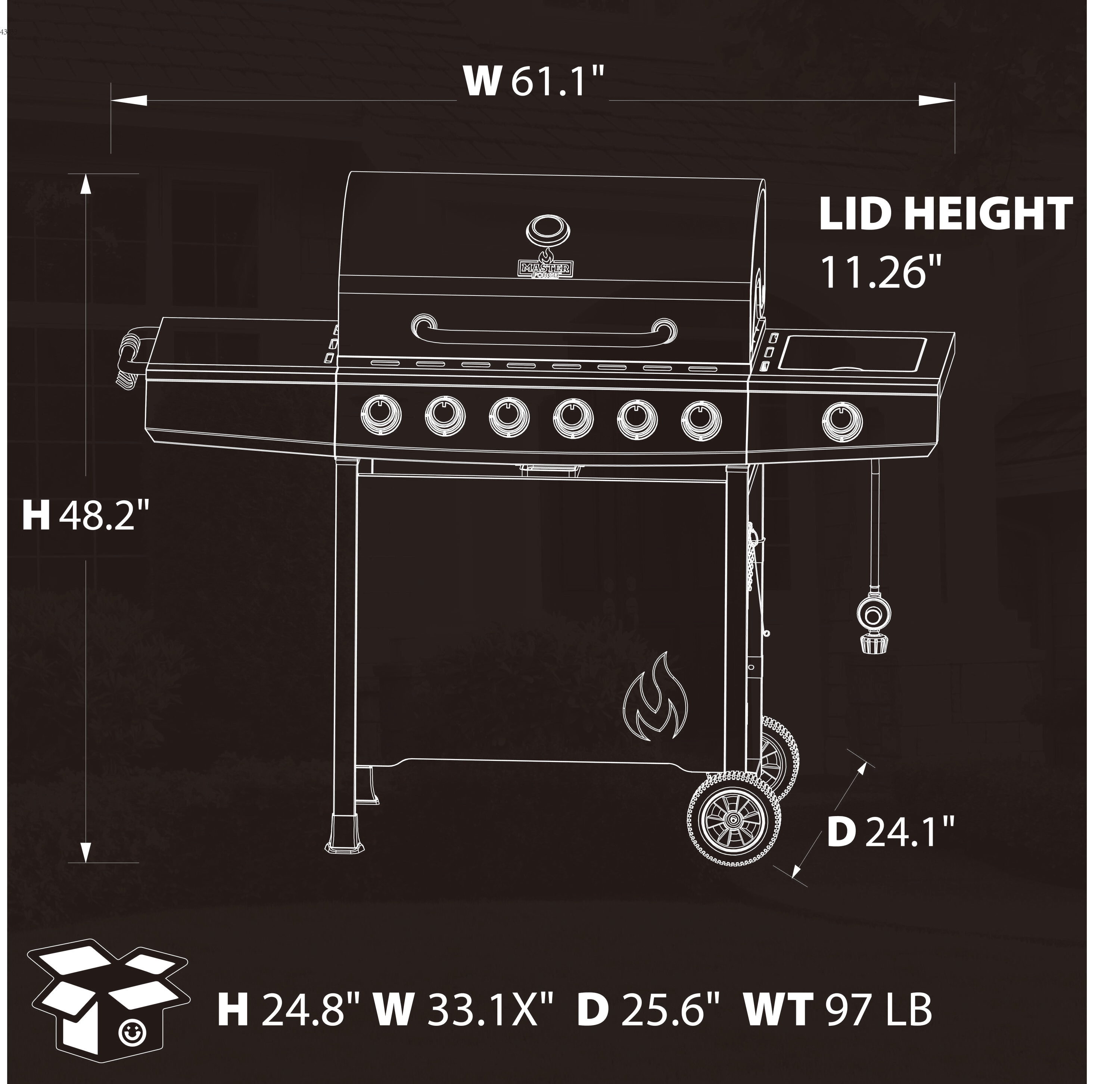 Master Forge GBC23693LE Gas-Grill - View #16