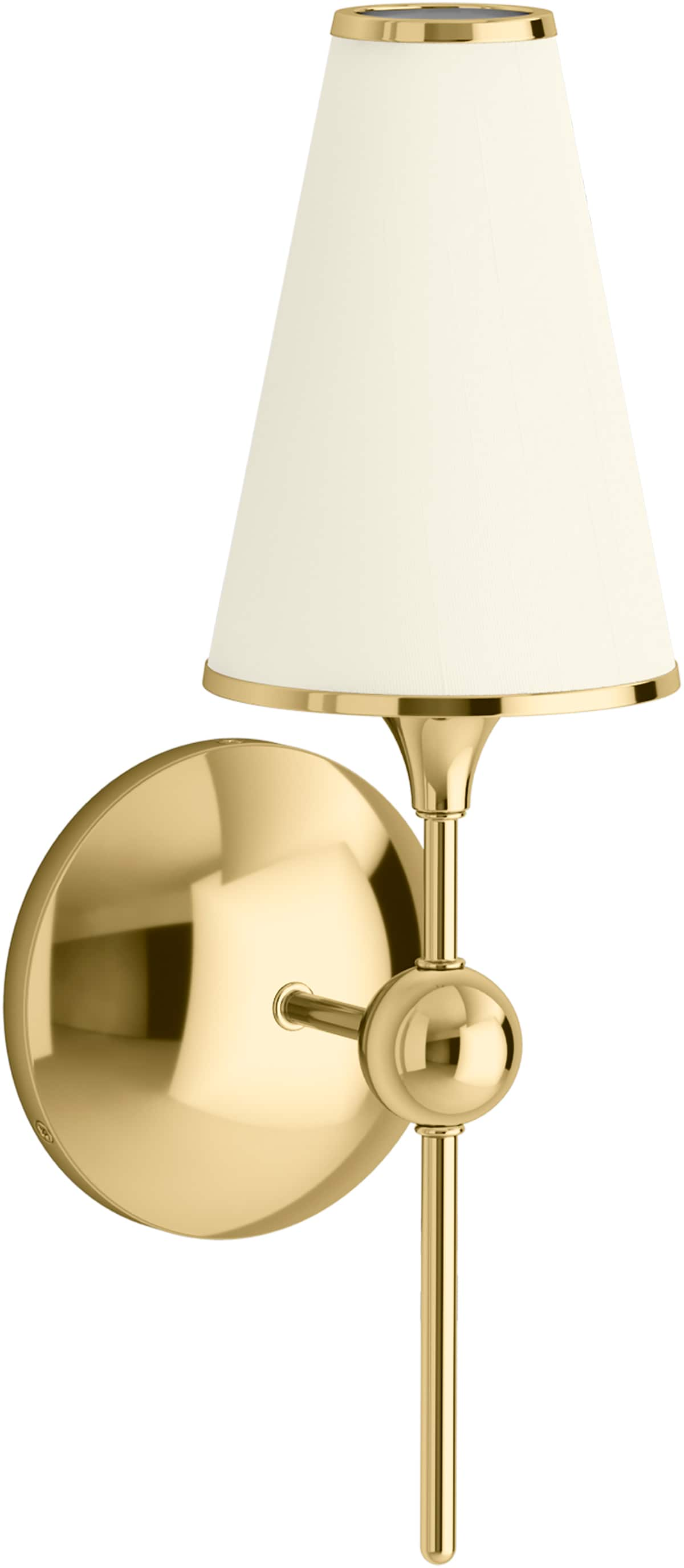 Polished brass deals wall sconce