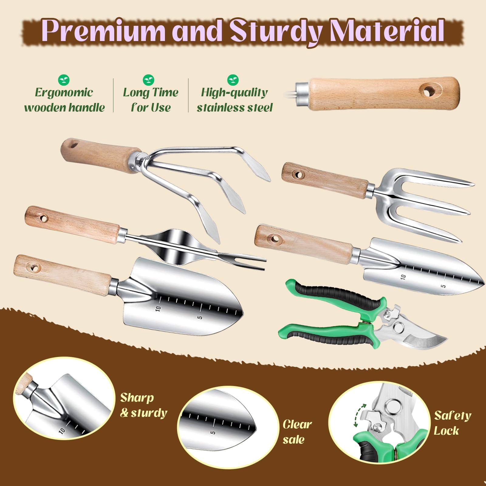 Numhew NHBEN34154 Garden-Hand-Tool-Kits - View #4