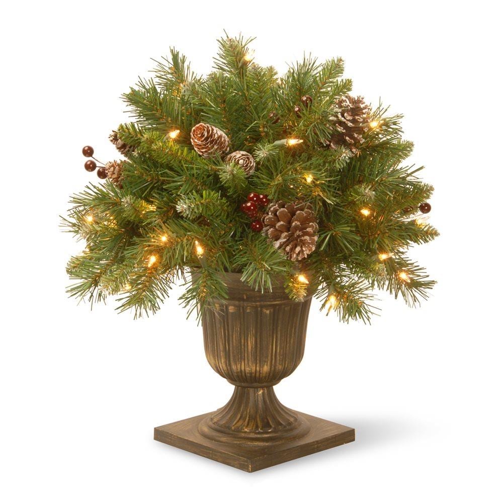 National Tree Company FRB3-18PBLO 1.5-ft Pre-lit Artificial Christmas Tree with White Incandescent Lights