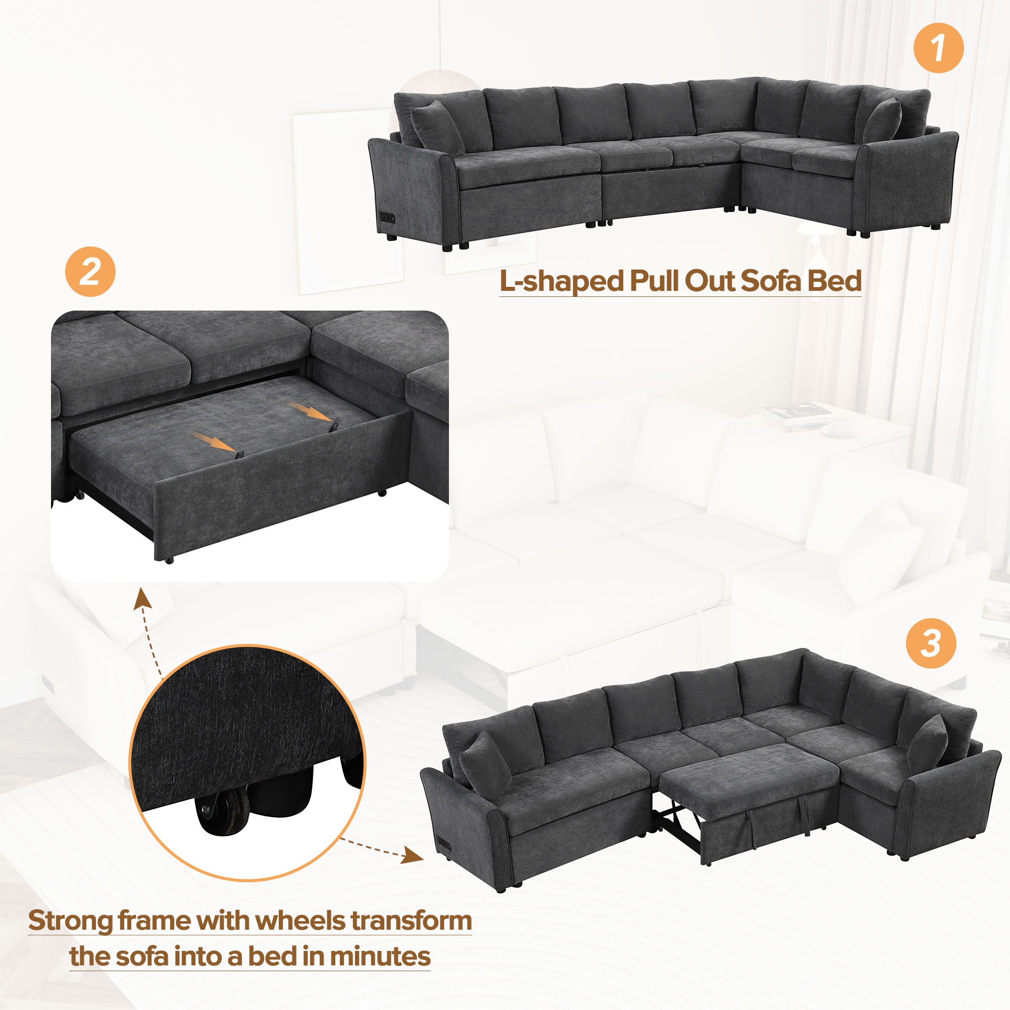 ModernLuxe L-SG001430AAE Sofas-Loveseats - View #5