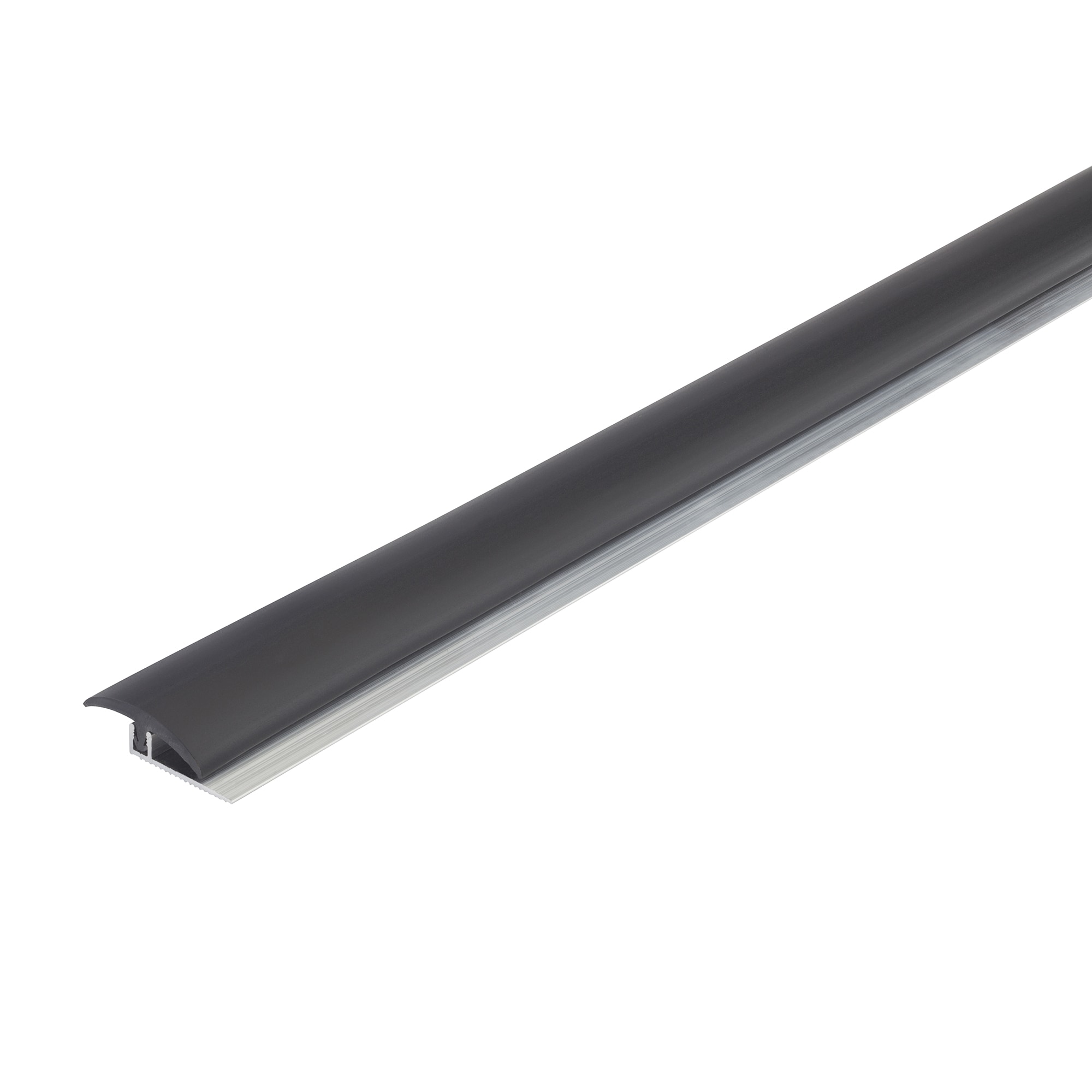 M-D 31215 Black Matte 0.375-in T x 1.25-in W x 96-in L Vinyl T-moulding