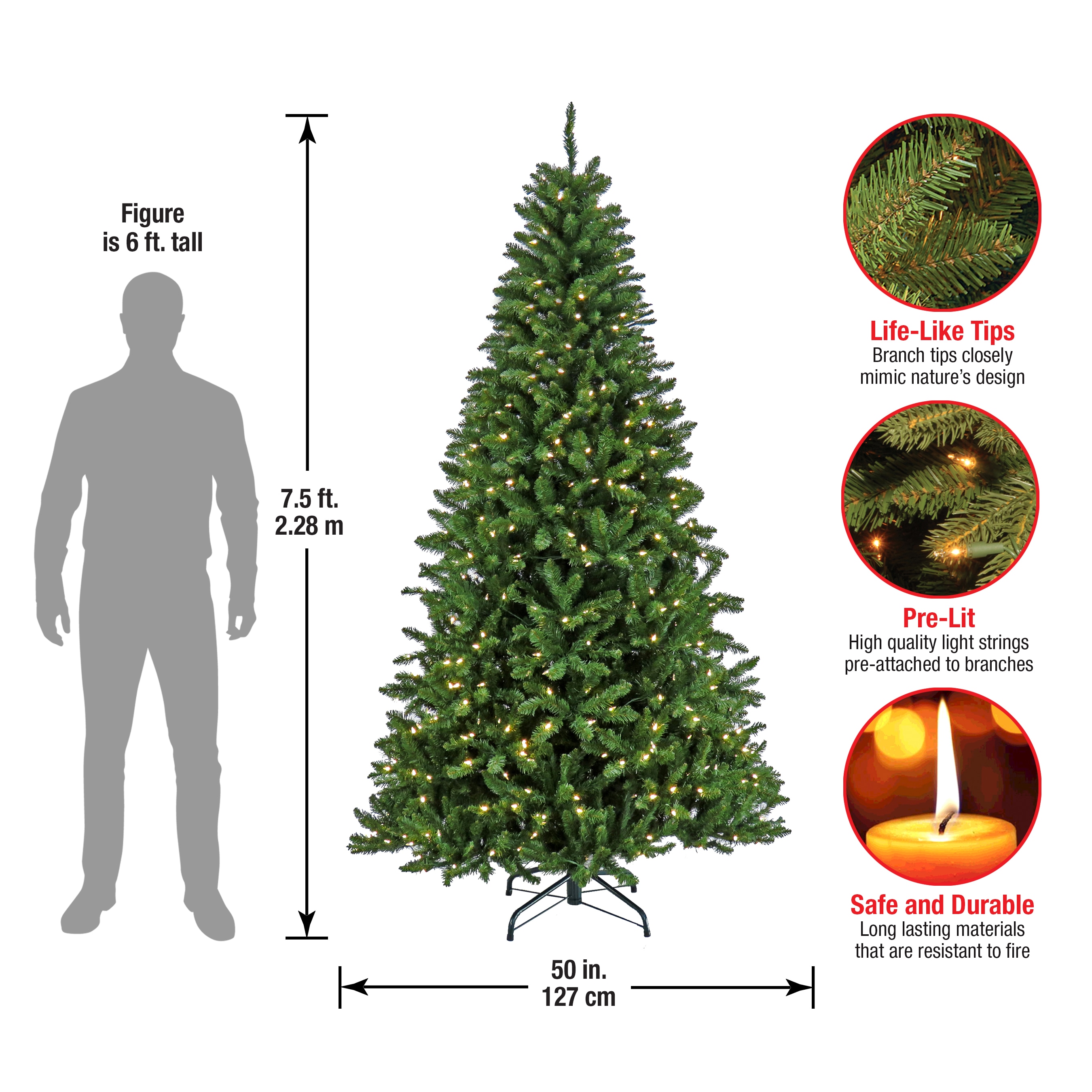 National Tree Company CS64-300L-75 Artificial-Christmas-Trees - View #8