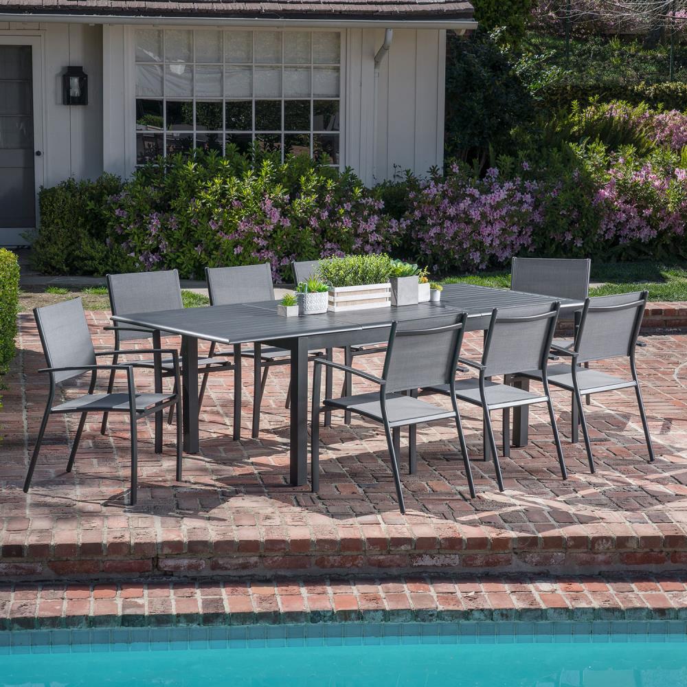 Hanover CAMDN9PC-GRY Patio-Dining-Sets - View #12