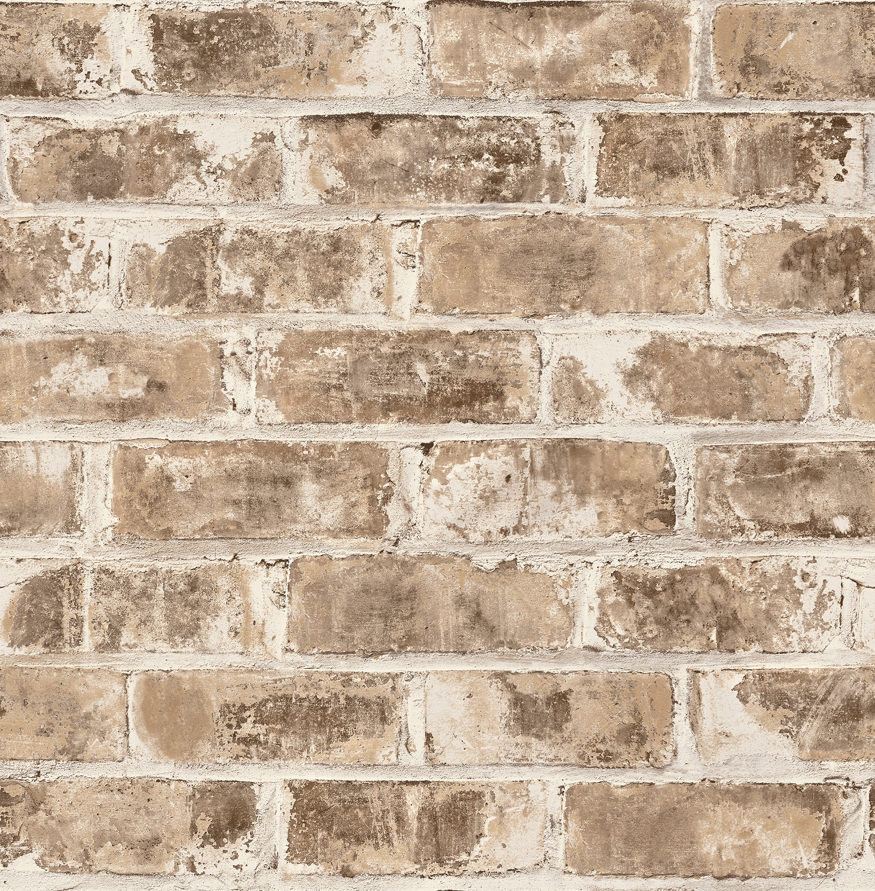 Brewster UW24762 Urban Walls 56.4-Sq. Feet Neutral Non-woven Brick Unpasted Wallpaper