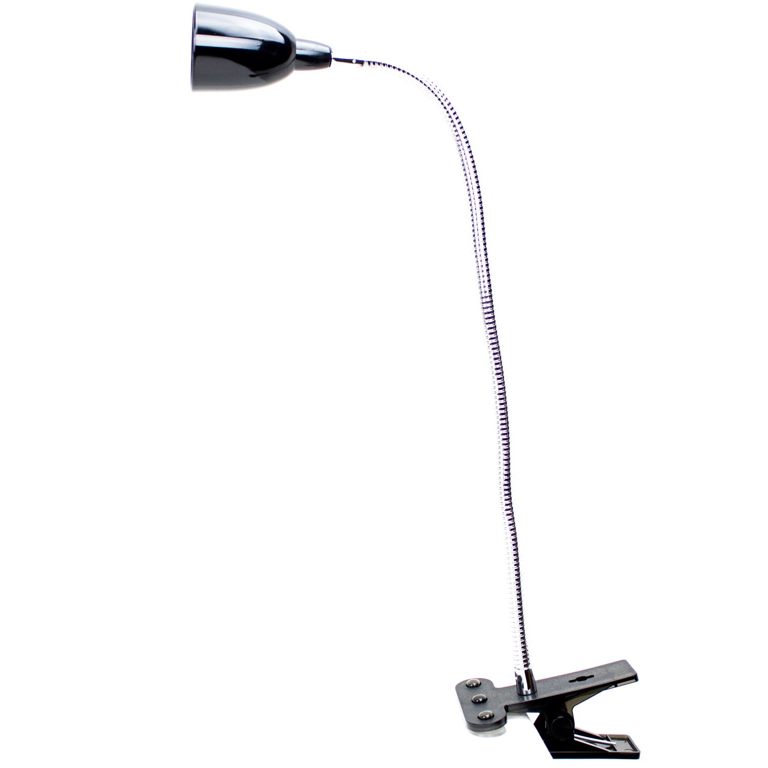 Globe Electric 31.5-in Adjustable Black Clip Desk Lamp with Metal