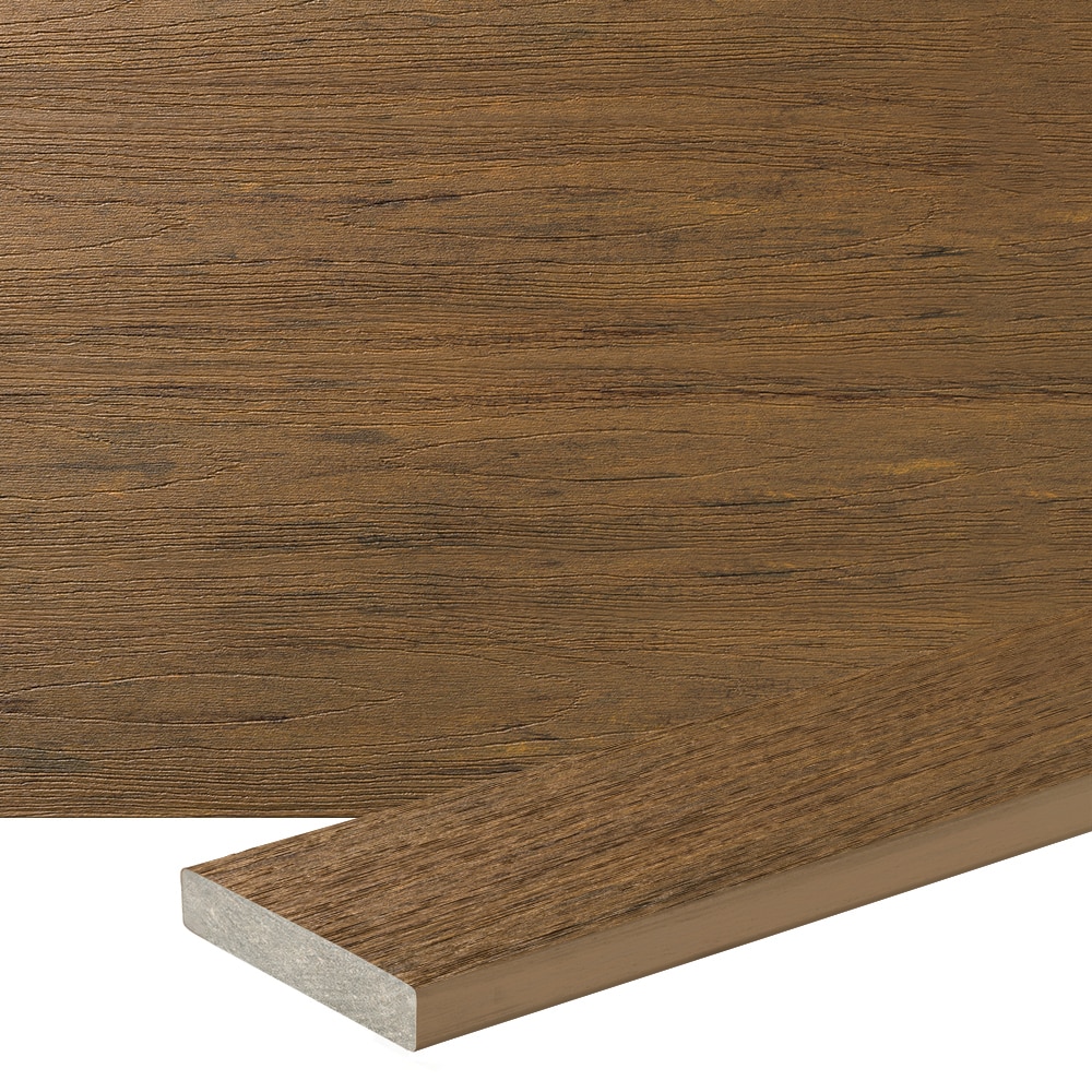 TimberTech RC5416AL Reserve 1-in x 6-in x 16-ft Antique Leather Square Composite Deck board