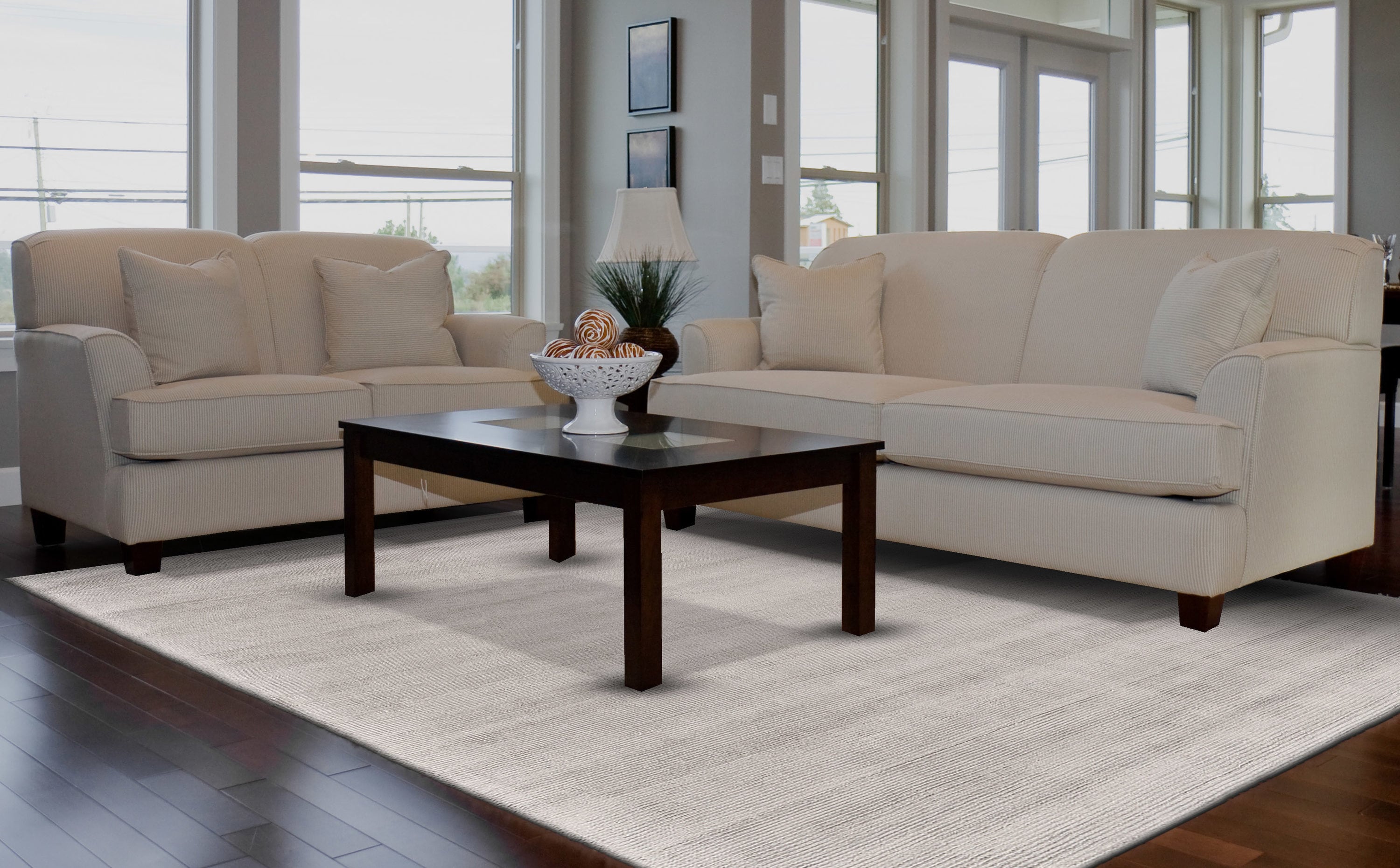 Room Envy 669R8717SLV000E10 Knox 5 x 8 (ft) Loomed Polypropylene Quite Gray/Silver Gray Rectangular Indoor Solid Area rug