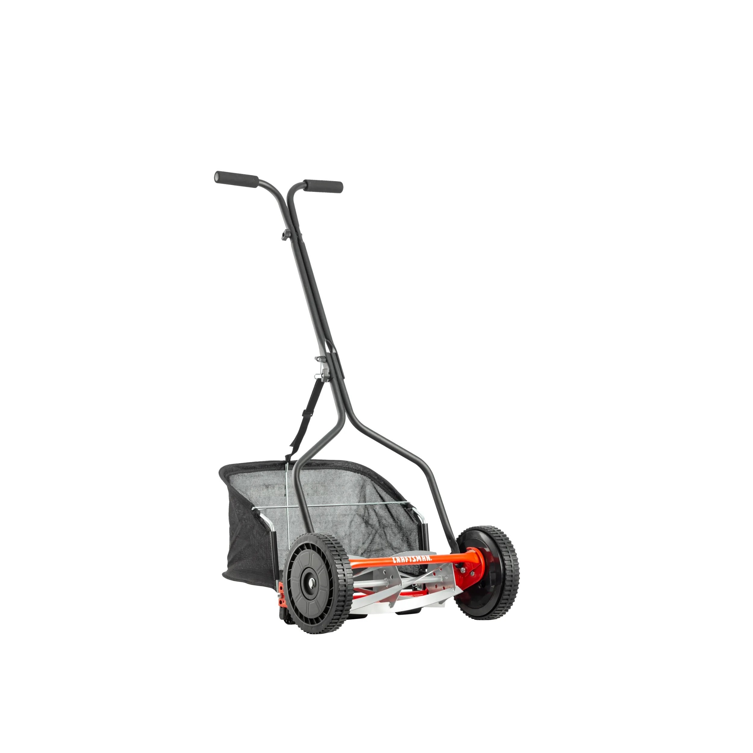 Baumr-AG 350MX 14 Manual Reel Push Lawn Mower w/ Catcher, 5 Height  Settings 1EA